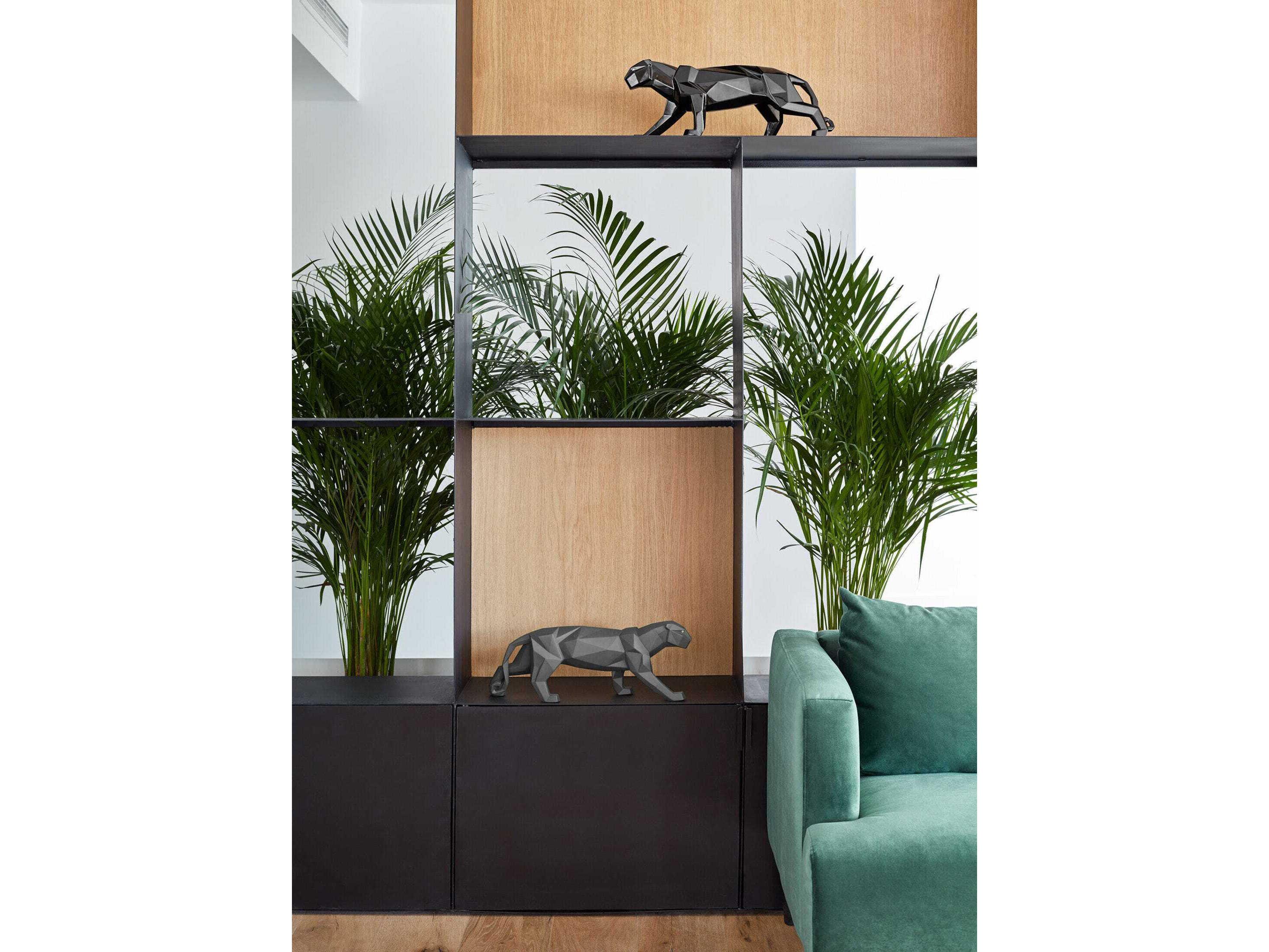 Lladro Glazed Black Panther Sculpture