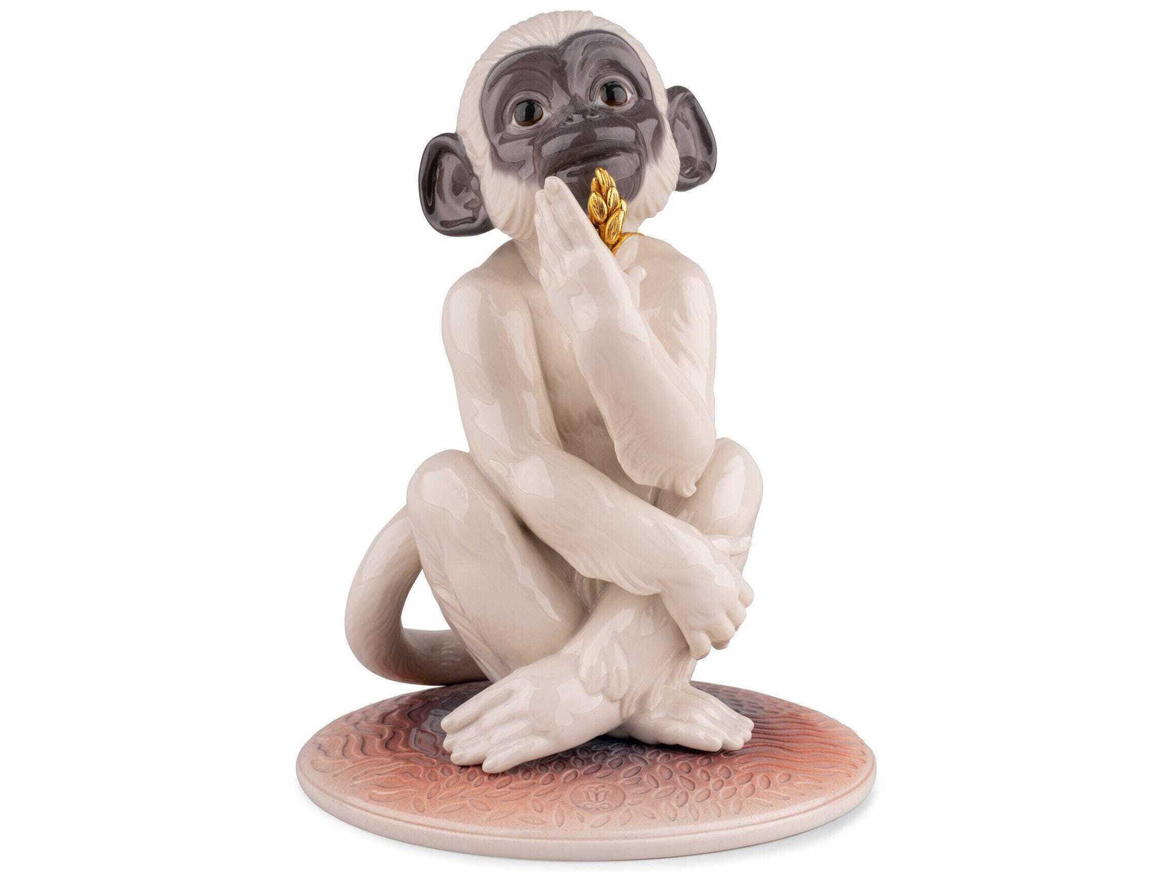 Lladro Little Monkey Figurine