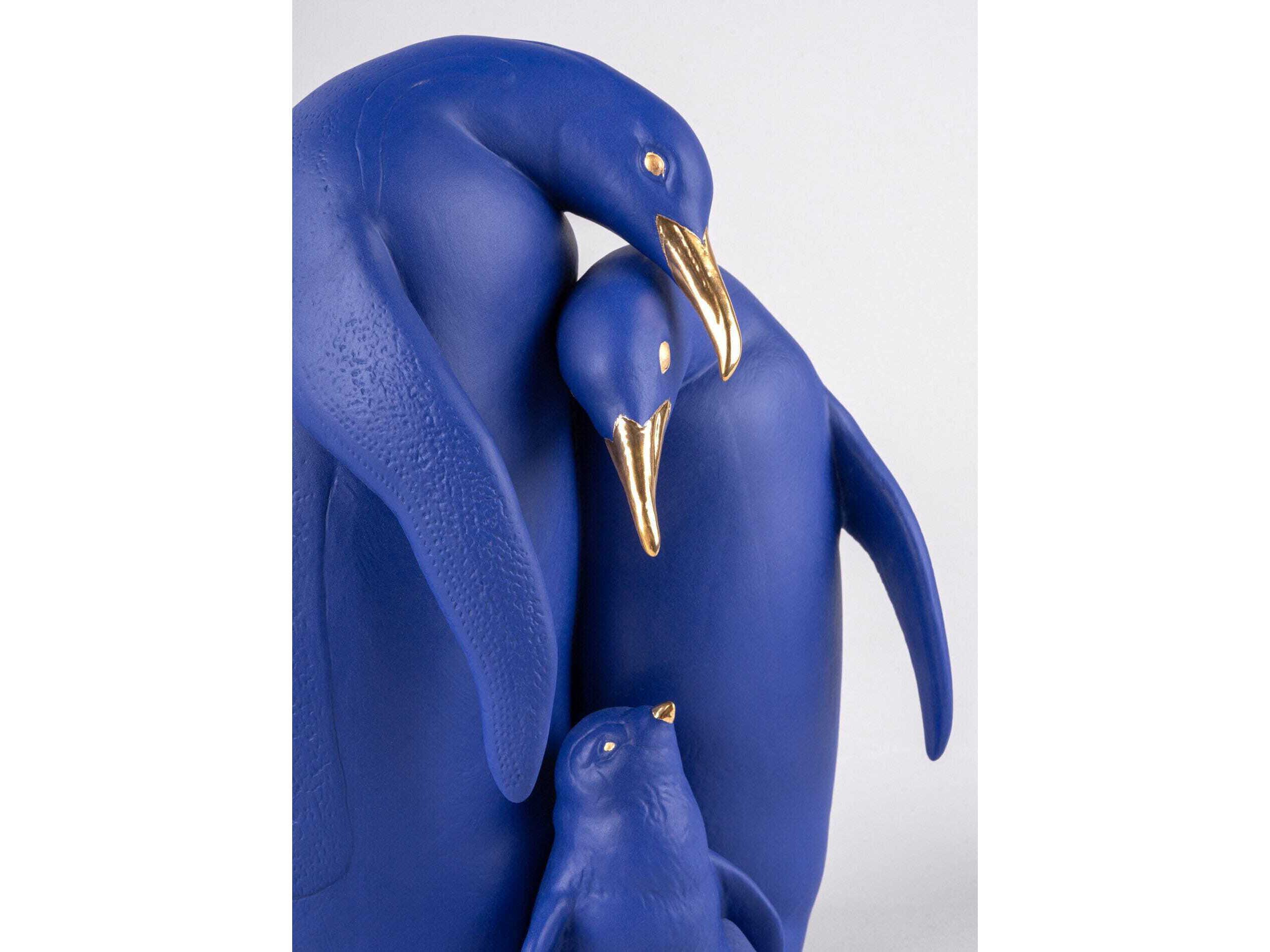 Lladro Penguin Family Sculpture Limited Edition