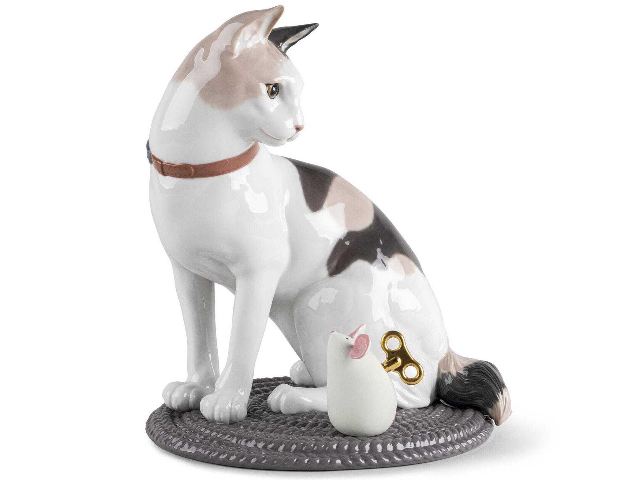 Lladro Cat and Mouse Game