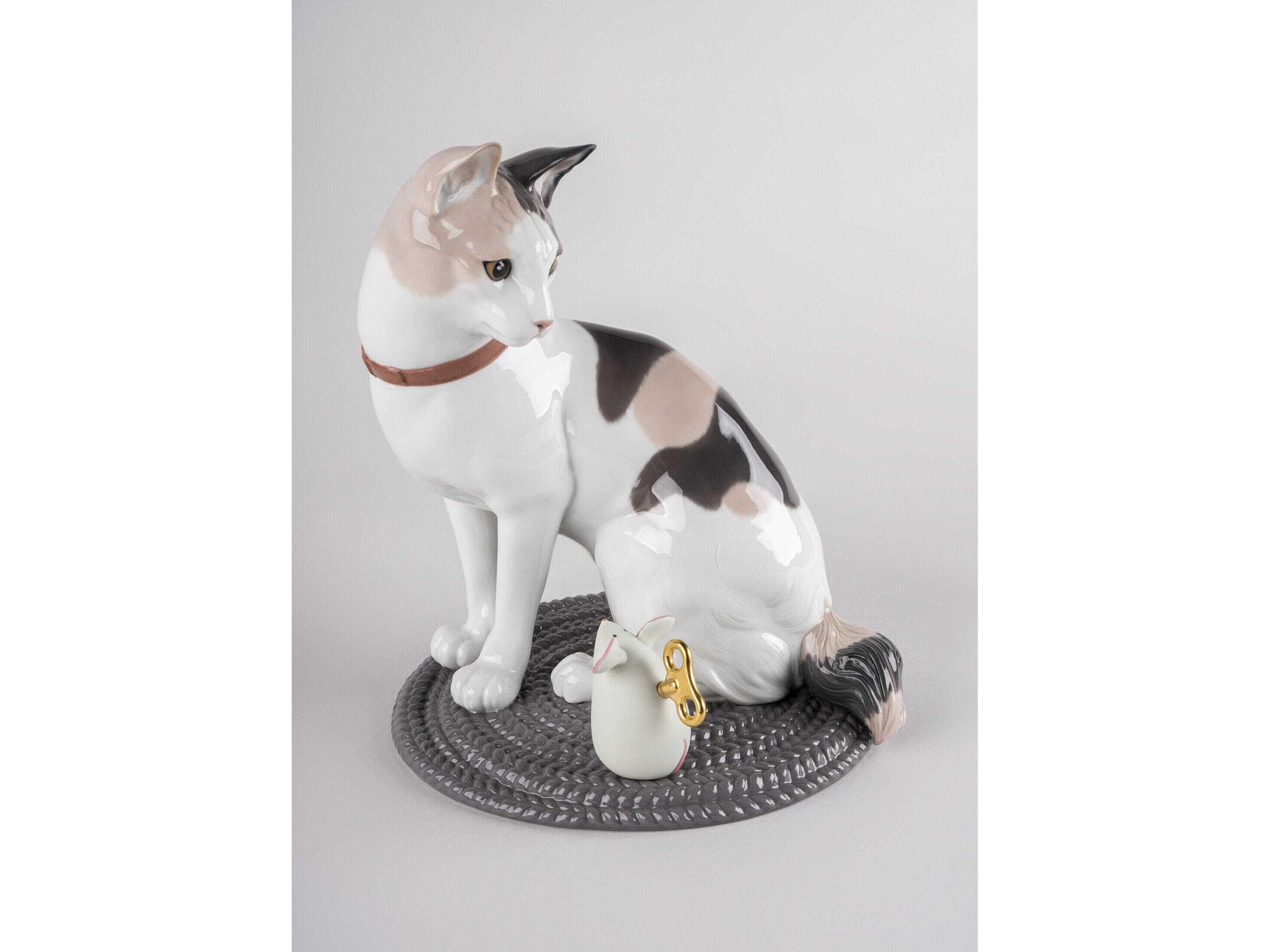 Lladro Cat and Mouse Game