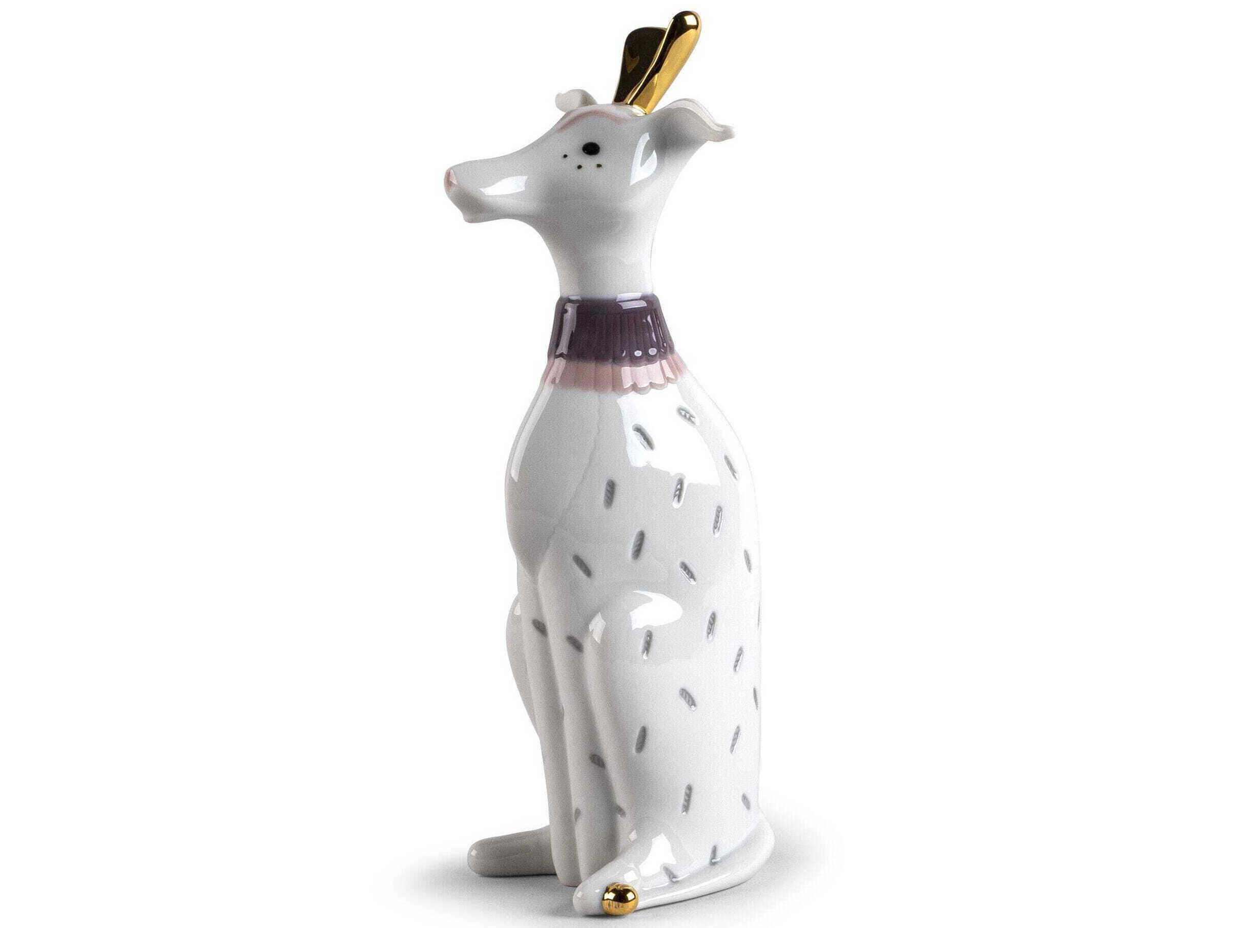 Lladro Unusual Friends Dog Sculpture