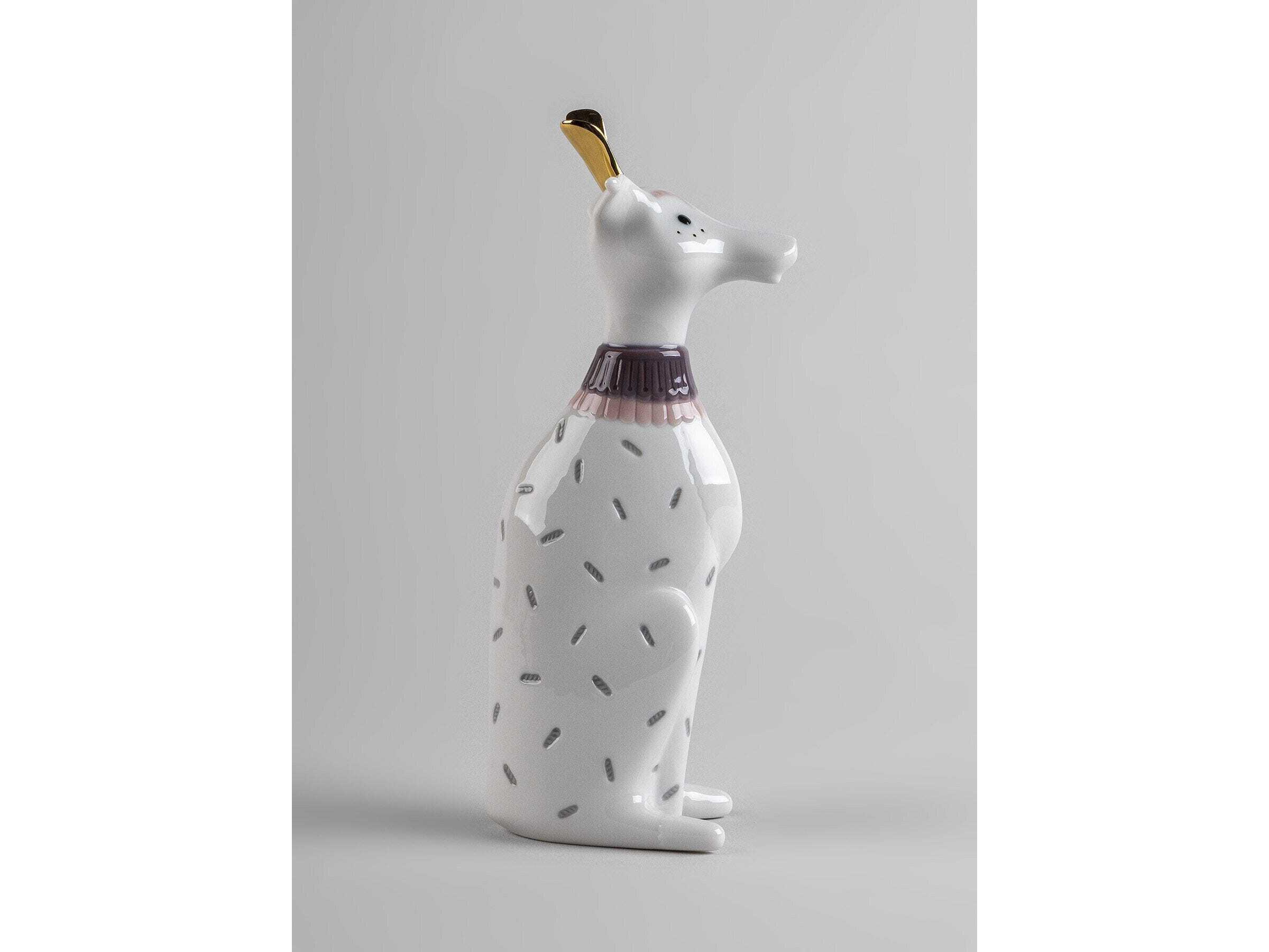 Lladro Unusual Friends Dog Sculpture