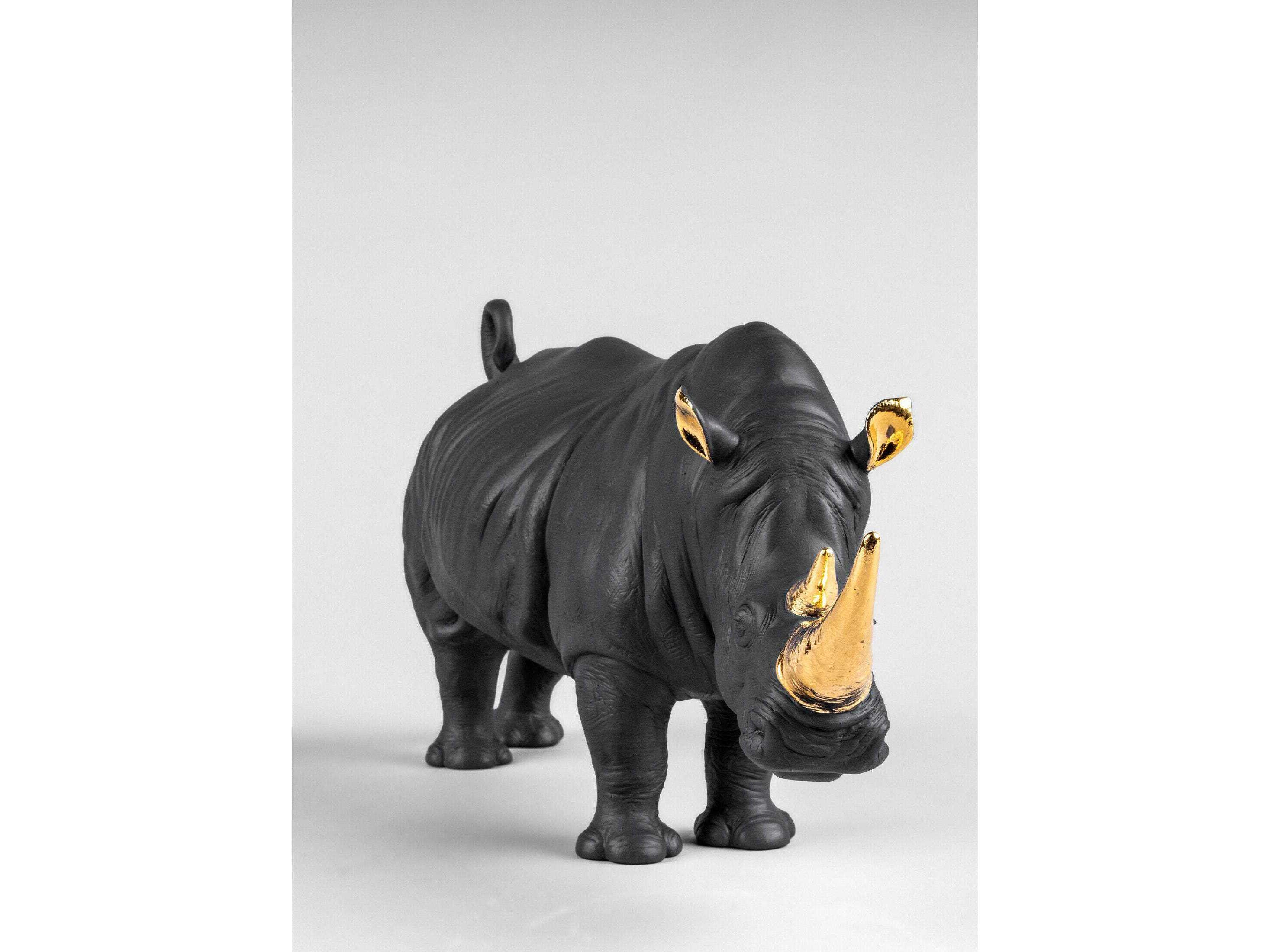Lladro Rhino Sculpture Limited Edition