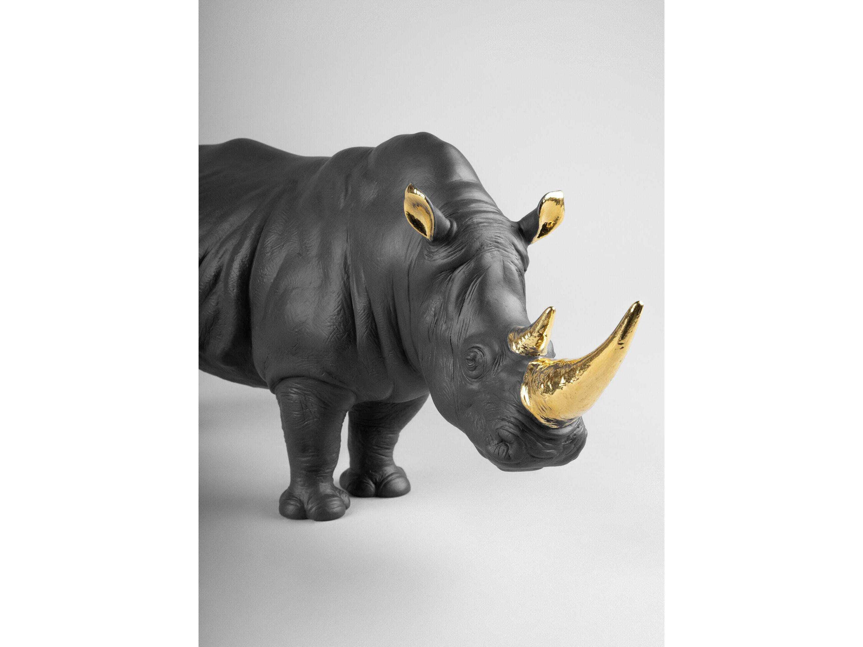 Lladro Rhino Sculpture Limited Edition