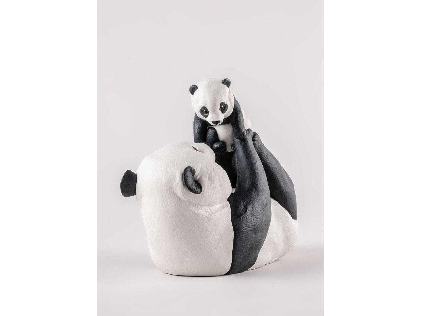 Lladro Mommy Panda Sculpture