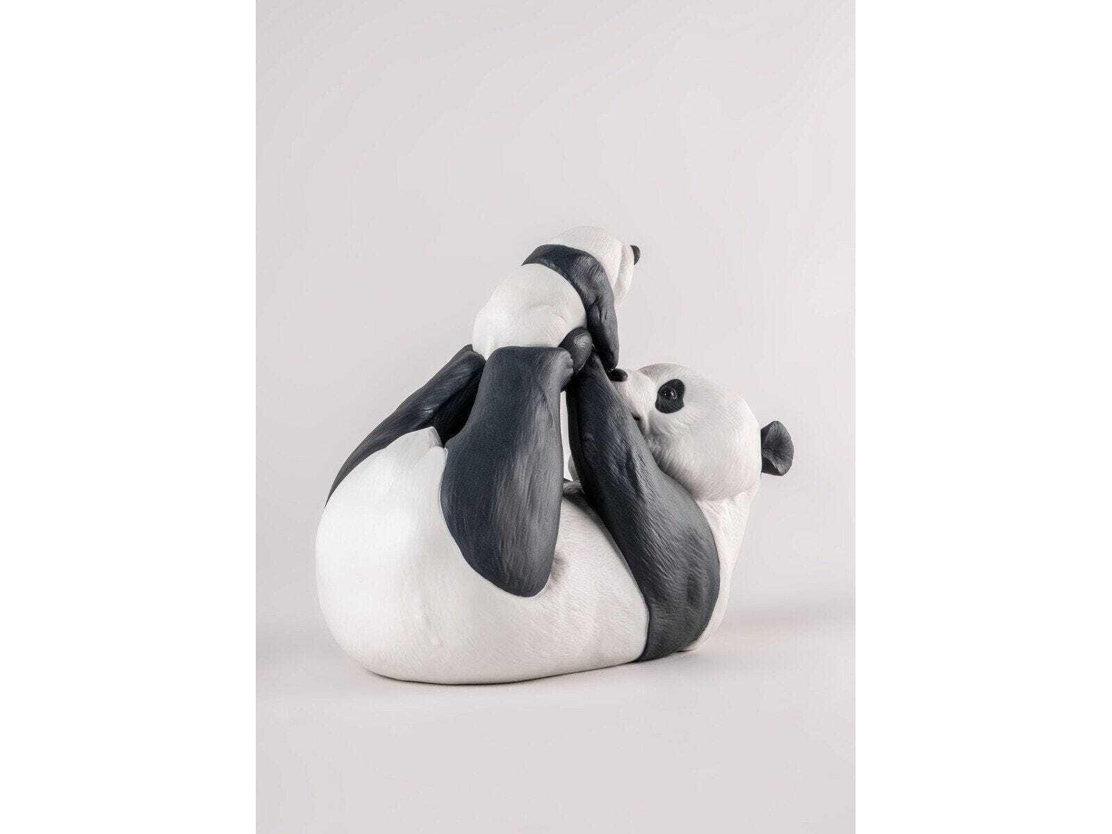 Lladro Mommy Panda Sculpture