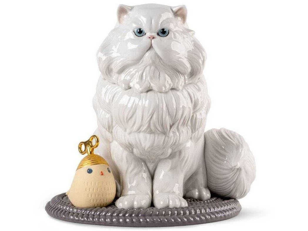 Lladro Persian Cat Sculpture