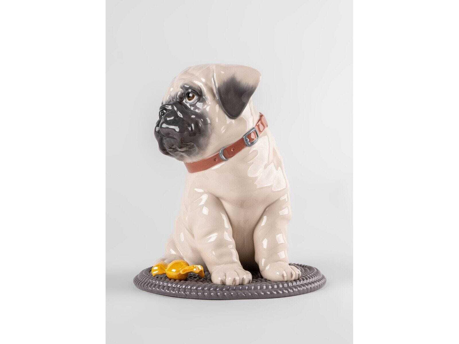 Lladro Puppie Pug Sculpture
