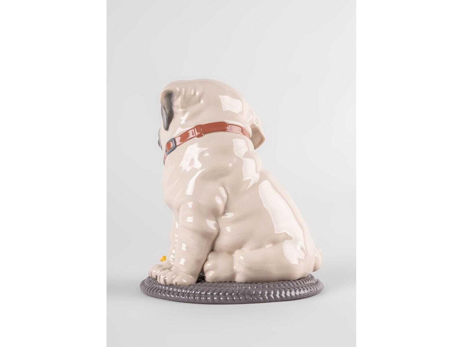 Lladro Puppie Pug Sculpture
