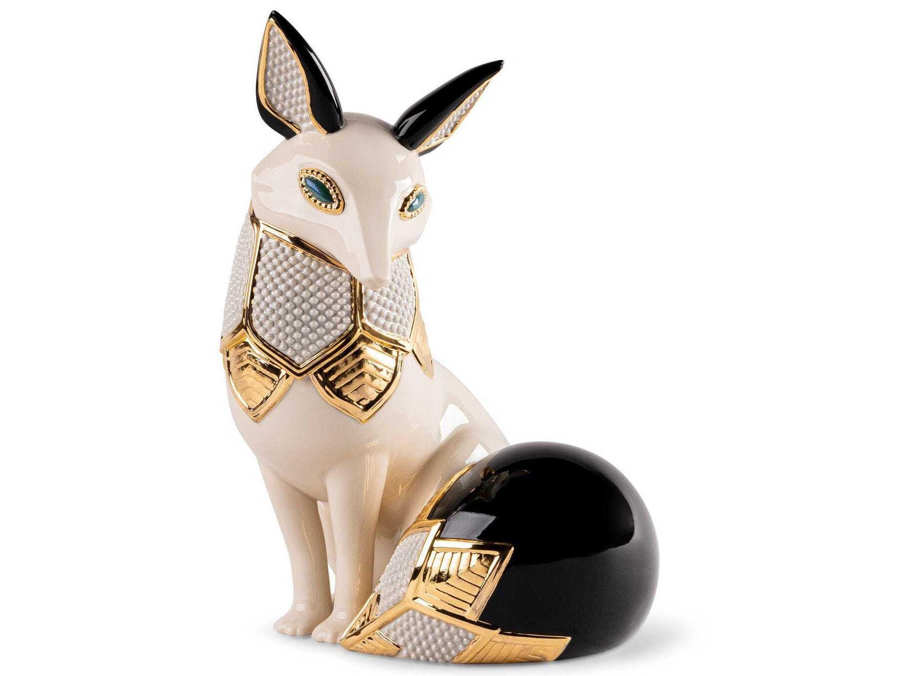 Lladro Fox Jewel Sculpture