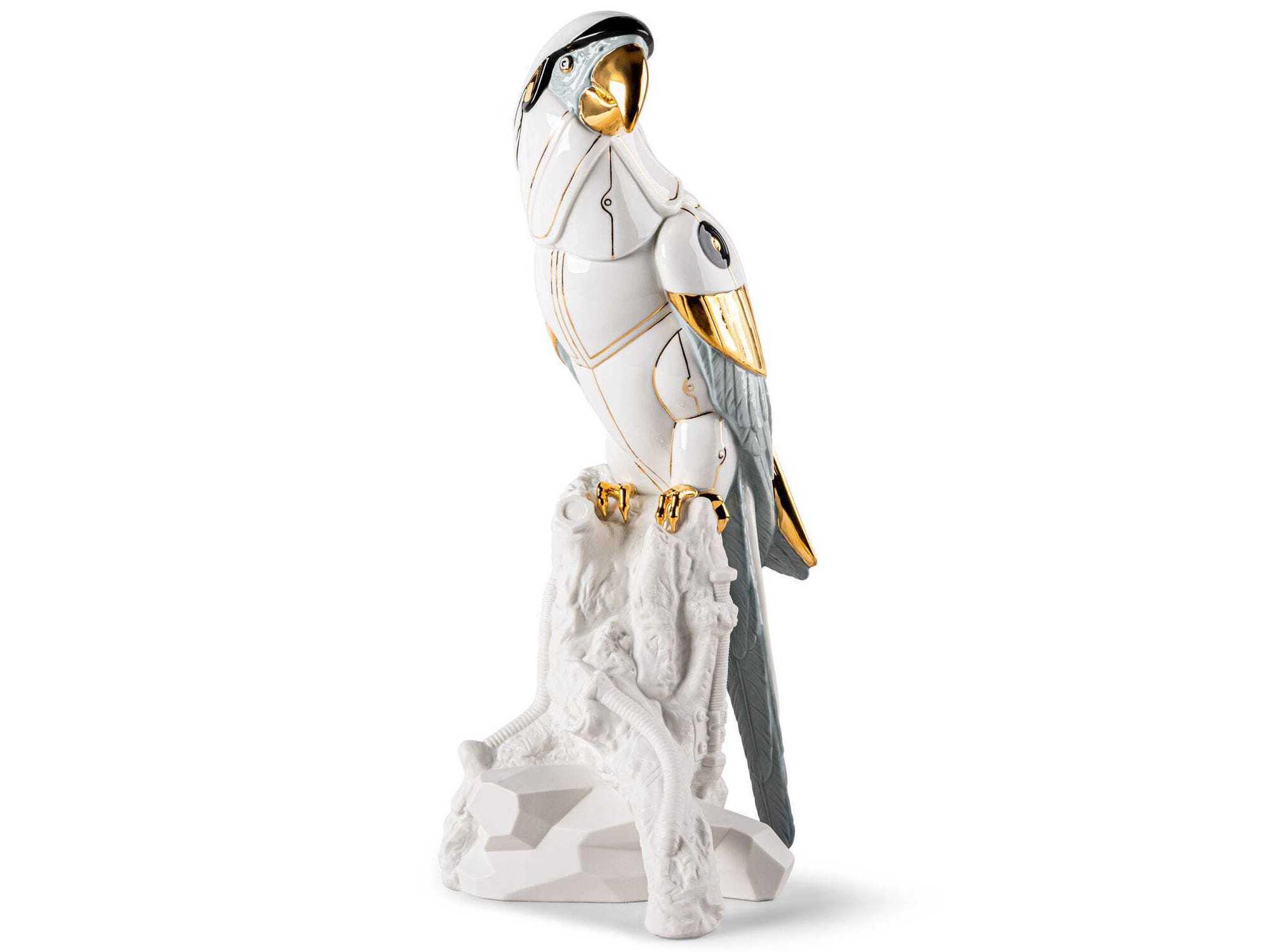 Lladro Macaw Bird Cyborg Sculpture