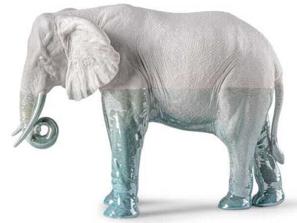Lladro Underwater Elephant Sculpture