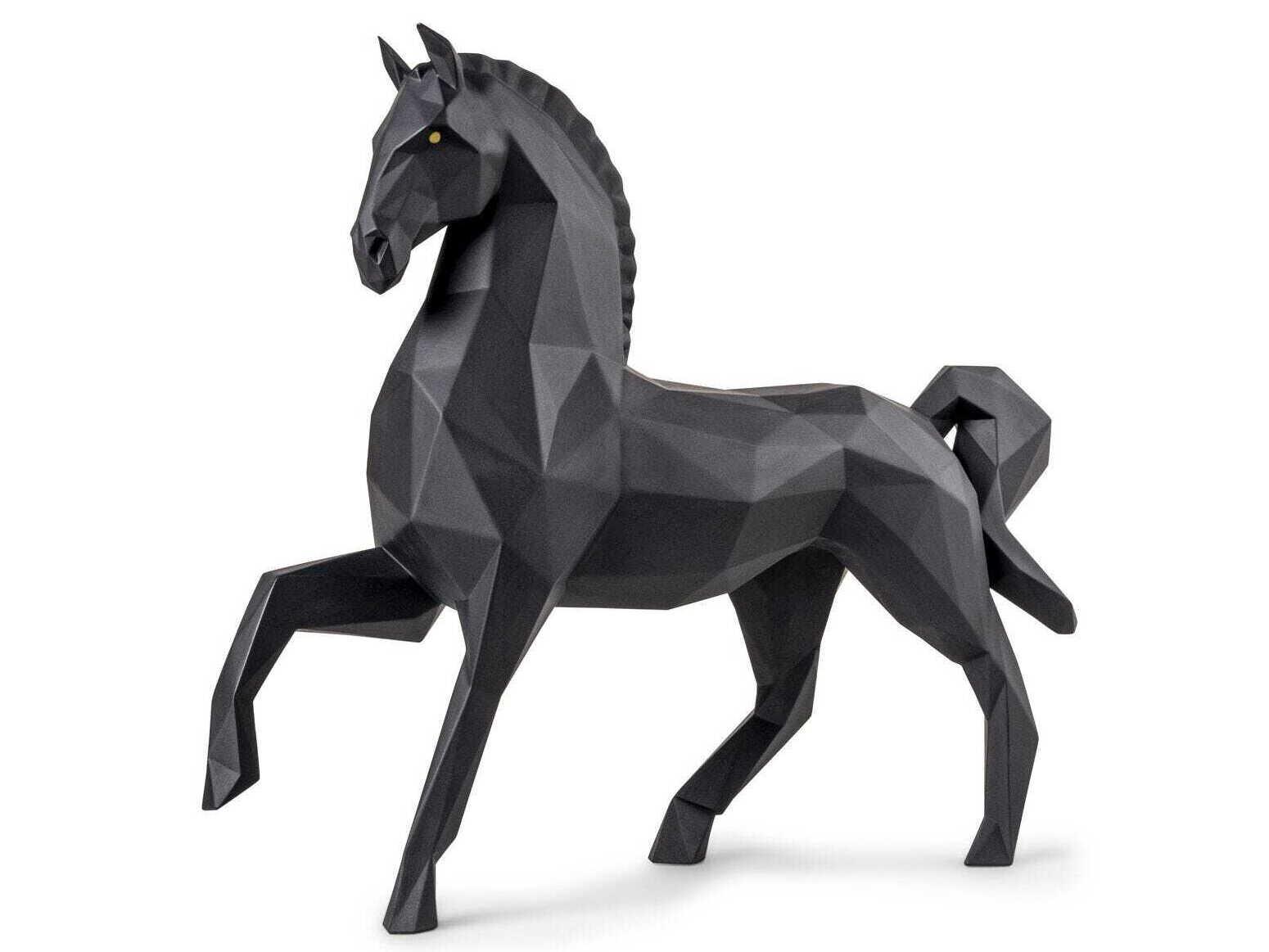 Lladro Metallic Red Horse Sculpture