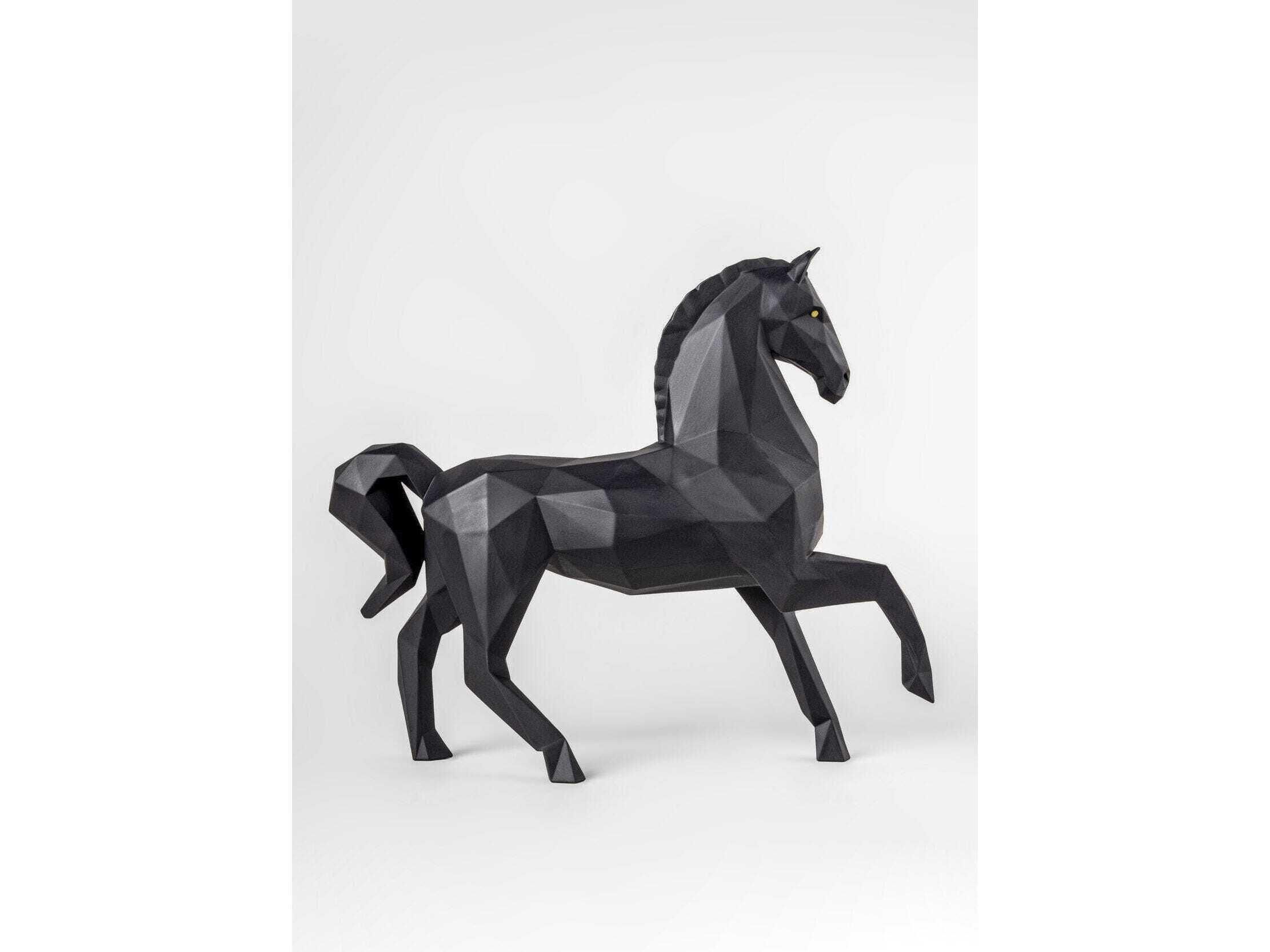 Lladro Metallic Red Horse Sculpture