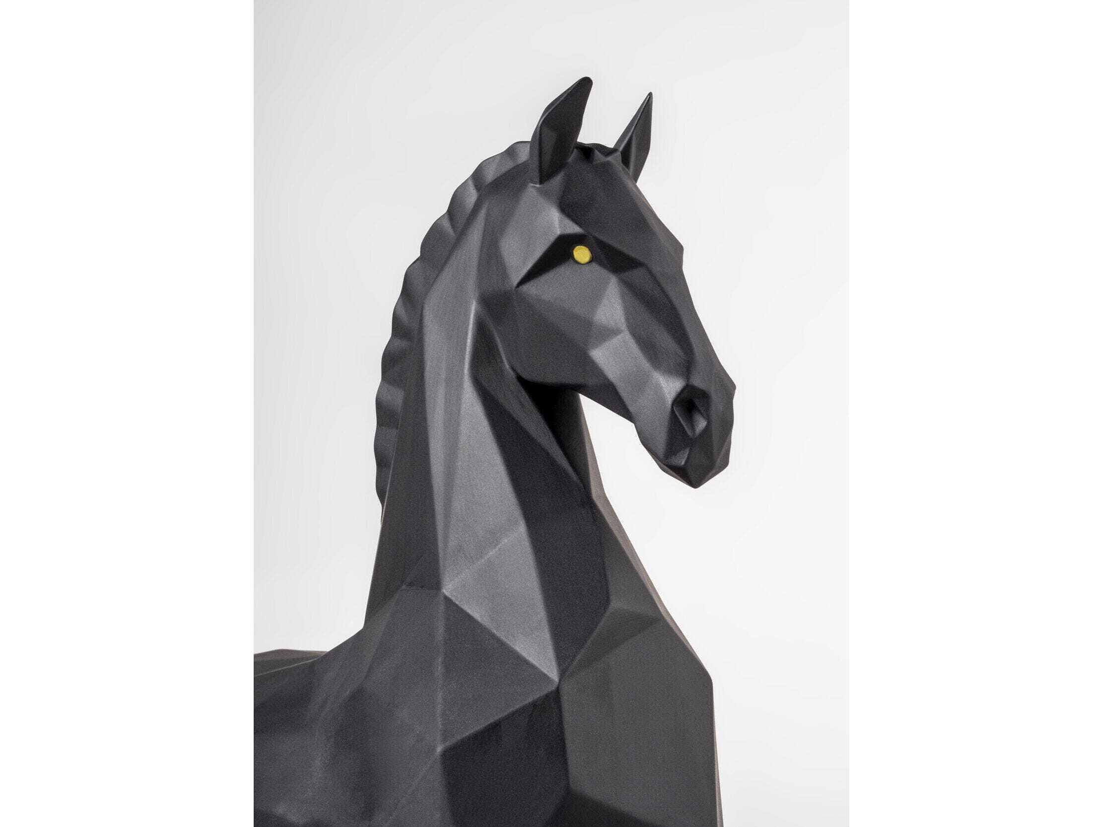 Lladro Metallic Red Horse Sculpture