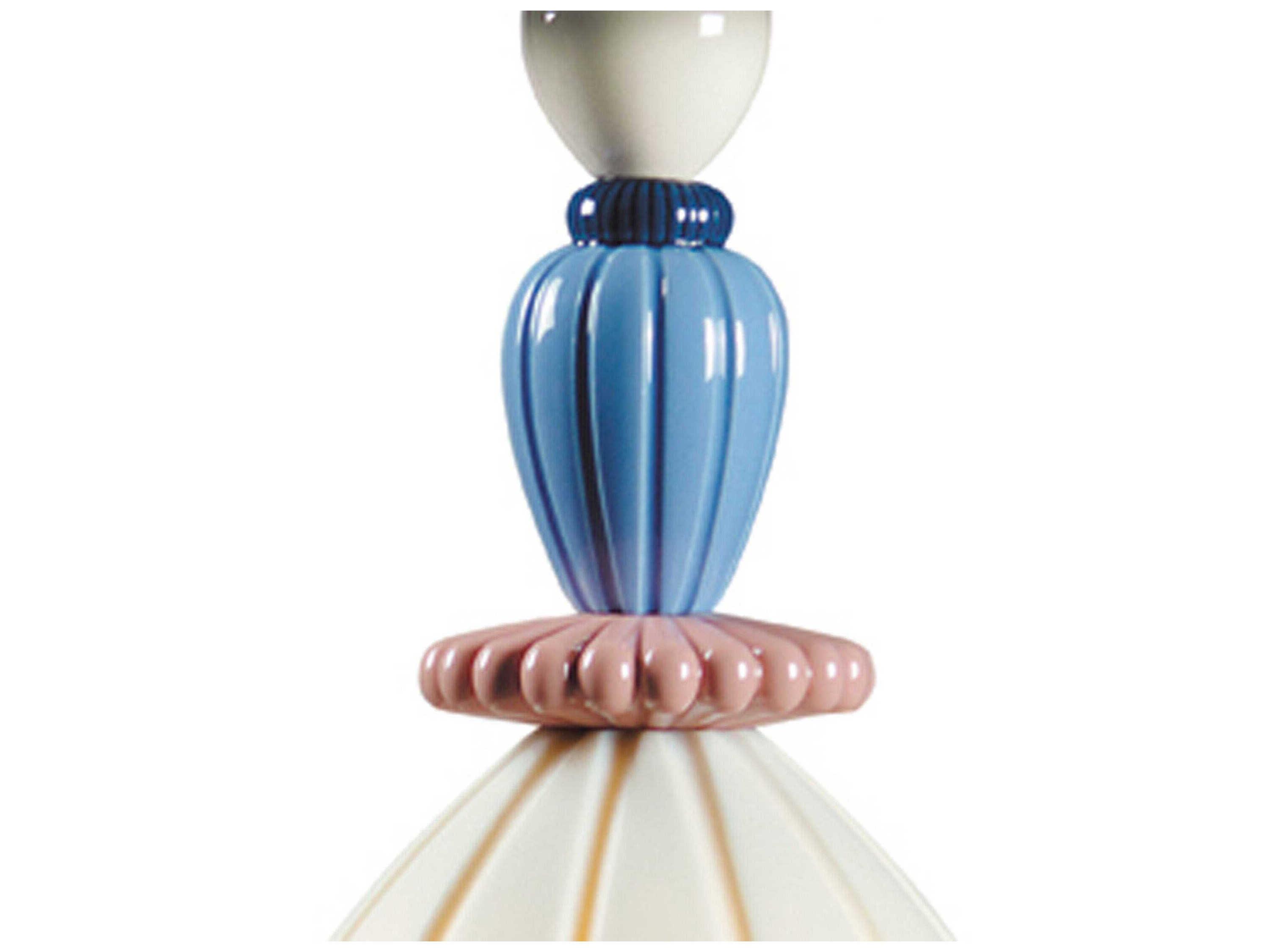 Lladro Mademoiselle Daniela 1-Light White Dome Mini Pendant