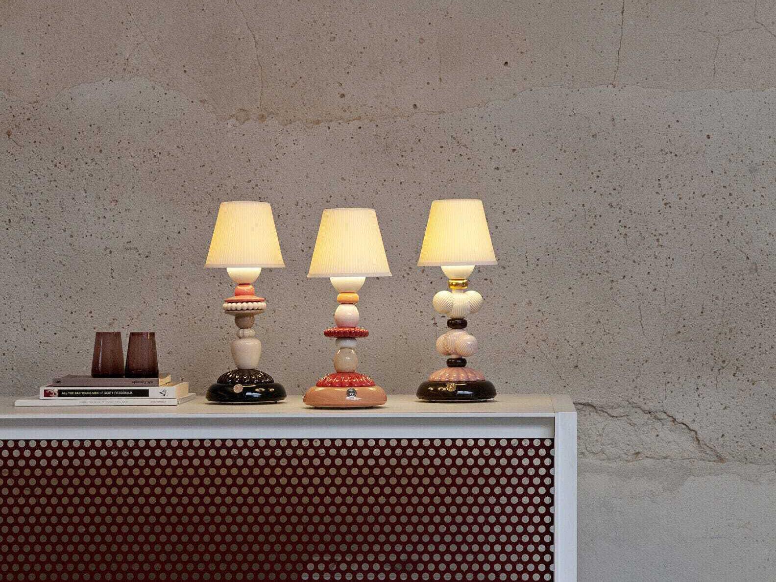 Lladro Sunflower Firefly Black Table Lamp