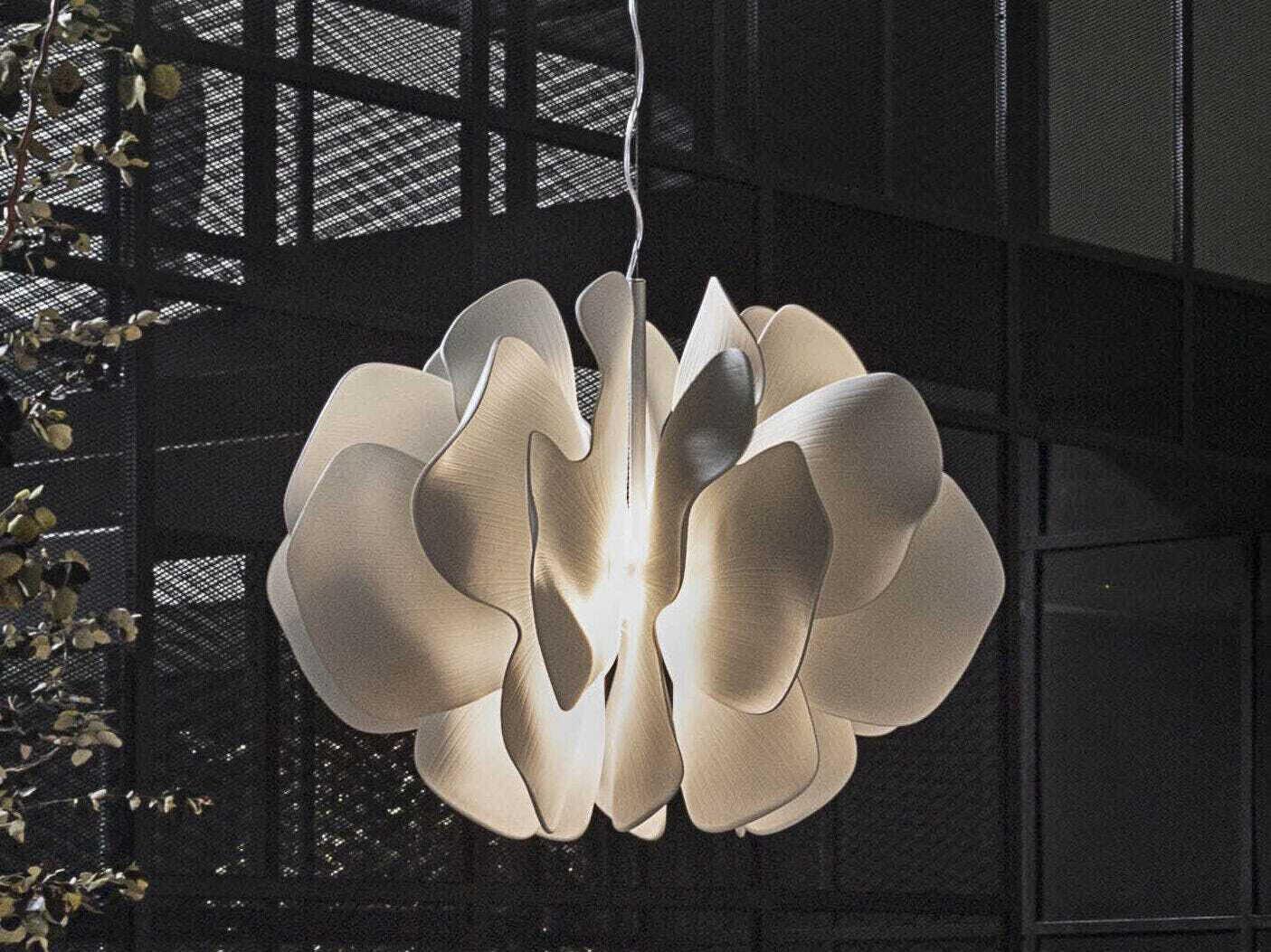 Lladro Nightbloom White Gold Pendant