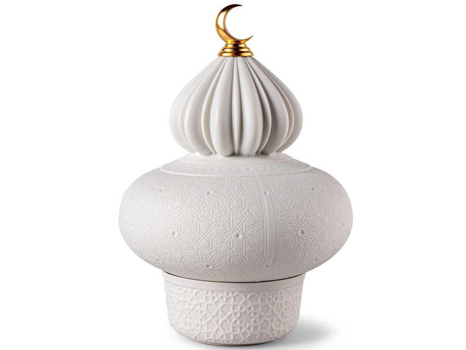 Lladro Majestic Nights White Table Lamp