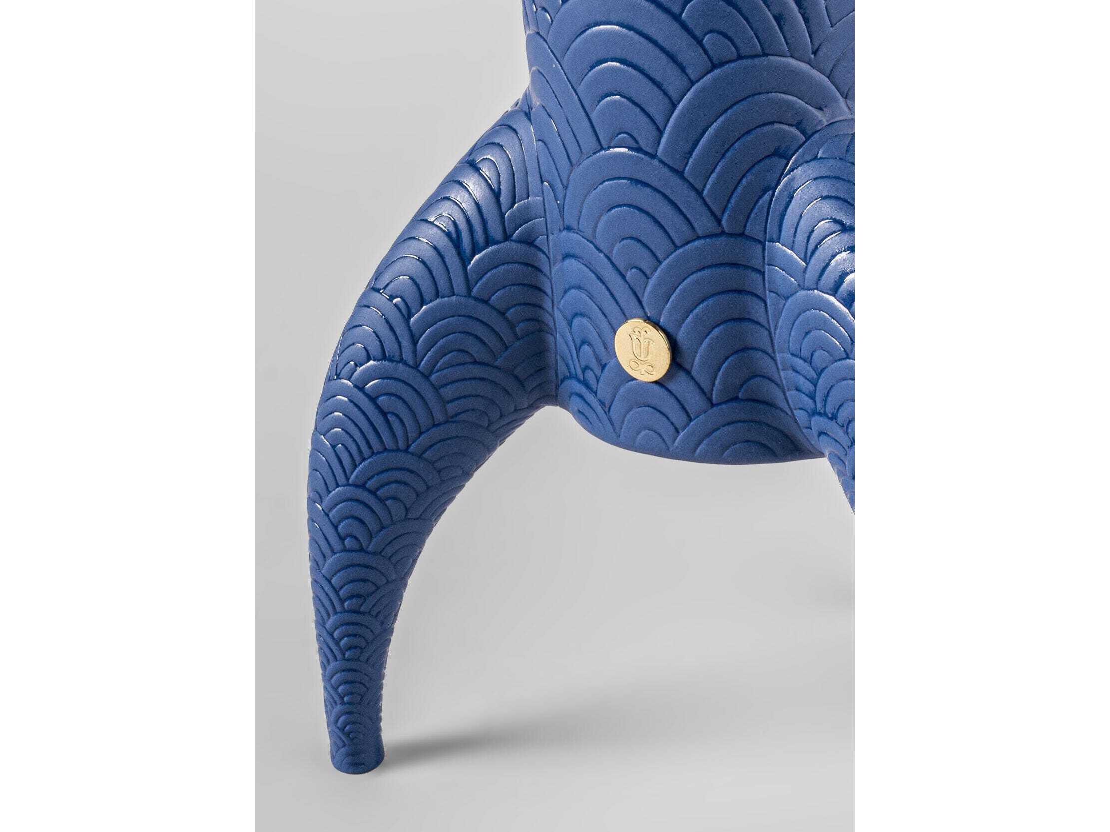 Lladro Cosmic Rocket Blue Table Lamp