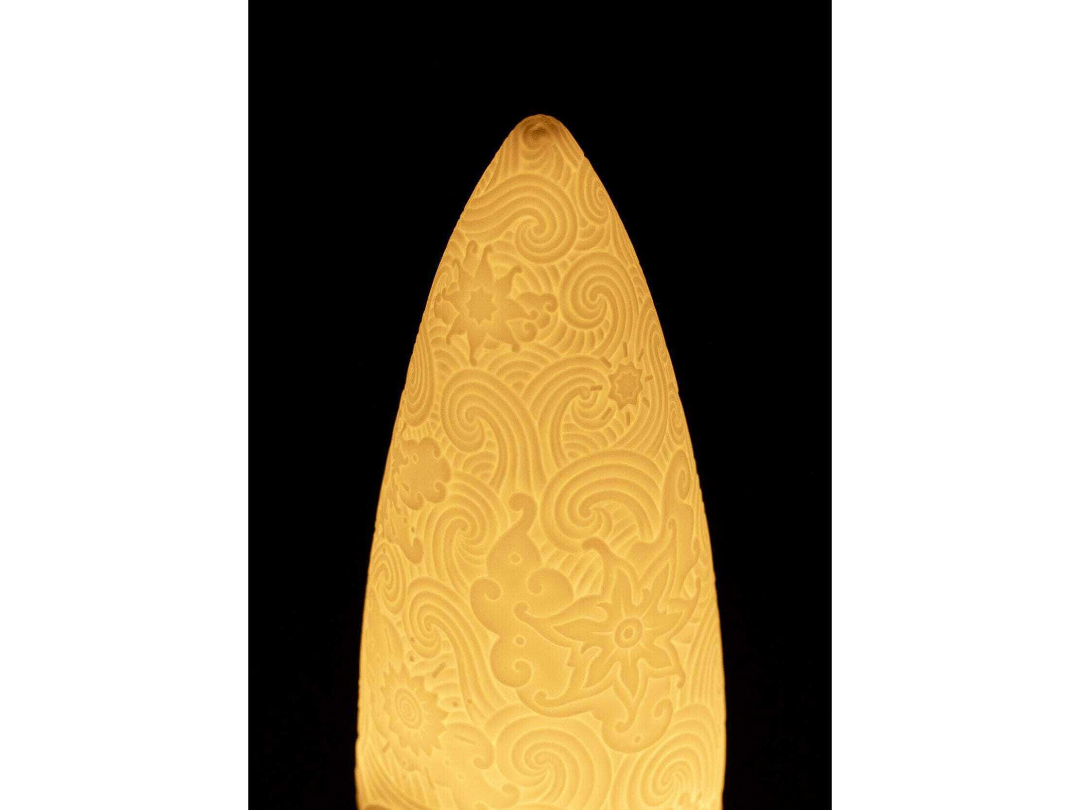 Lladro Cosmic Rocket Blue Table Lamp