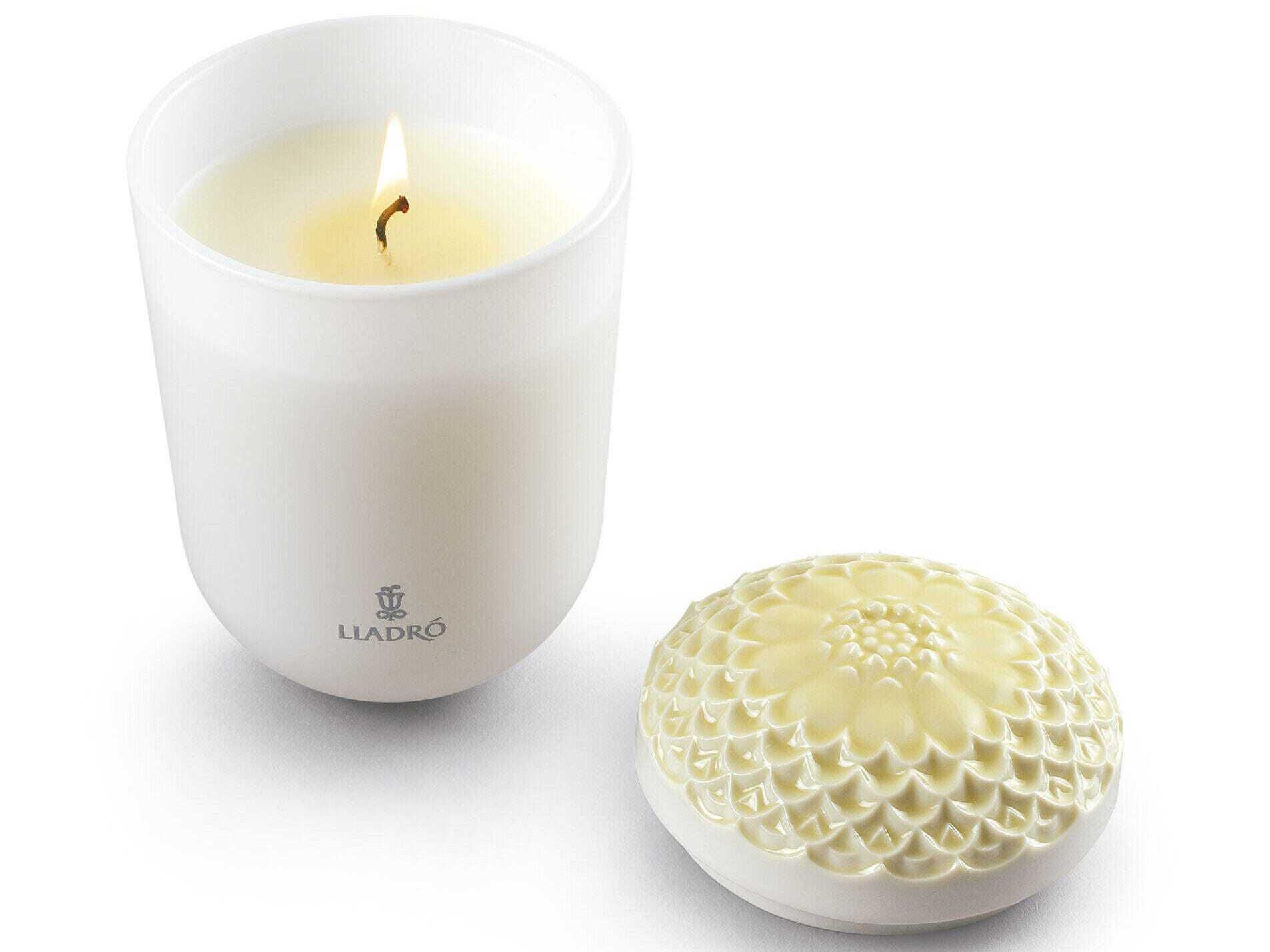 Lladro Echoes of Nature Tropical Blossoms Candle