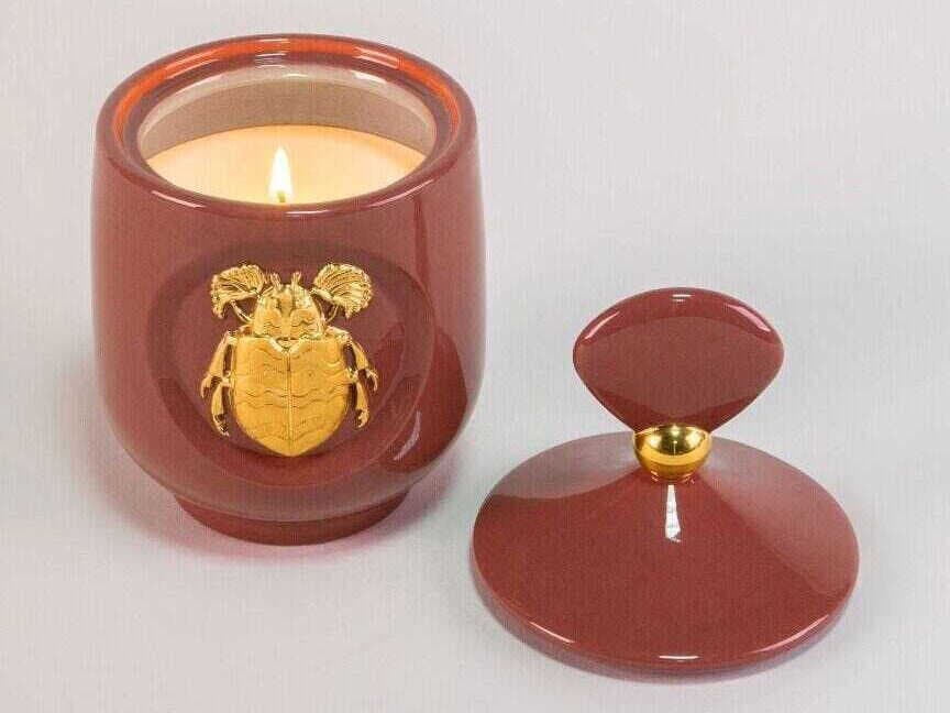 Lladro Scarab Candle