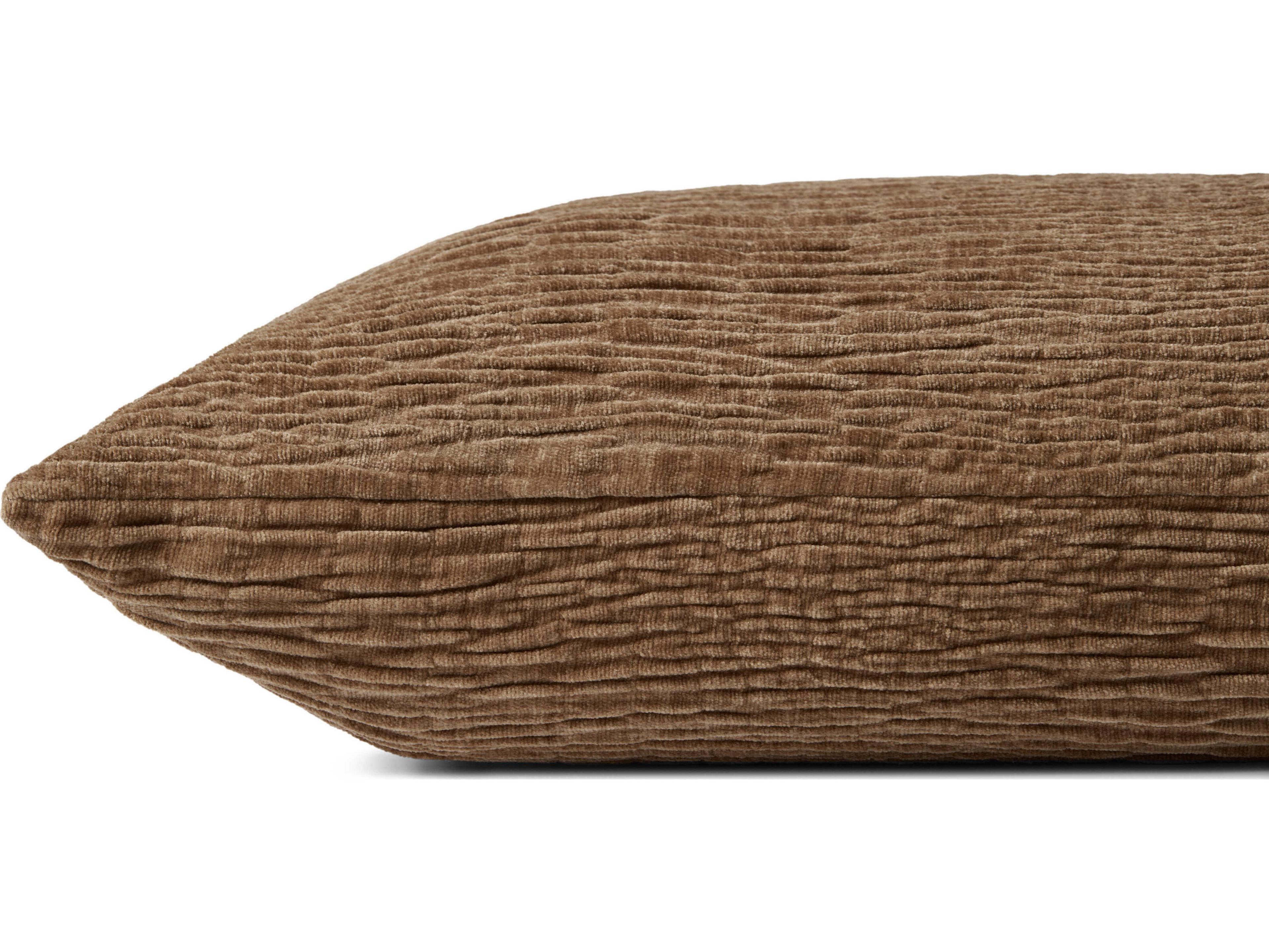 Loloi Rugs Brown 16" x 26" Pillow Cover