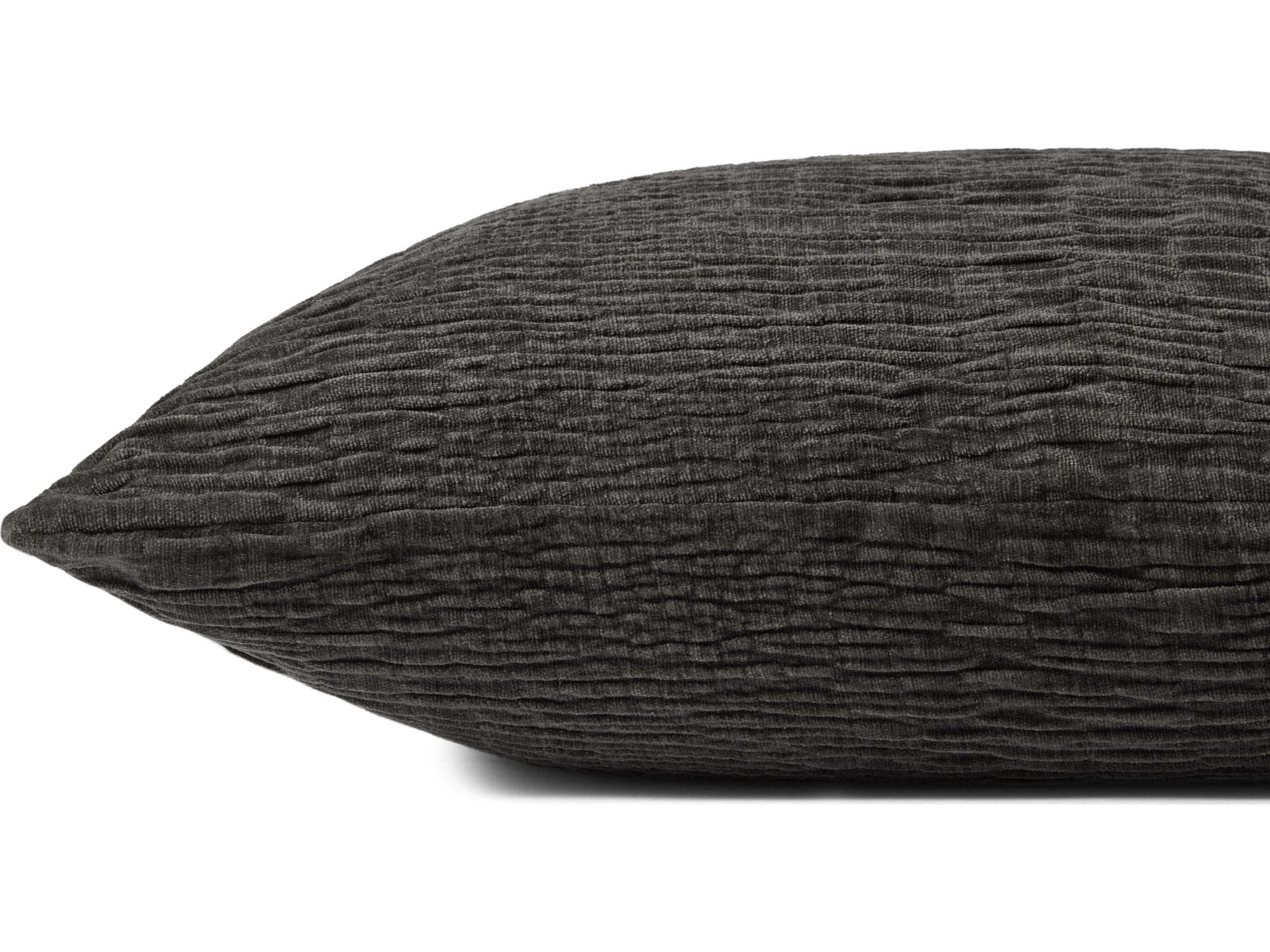 Loloi Rugs Charcoal 22" x 22" Pillow Cover