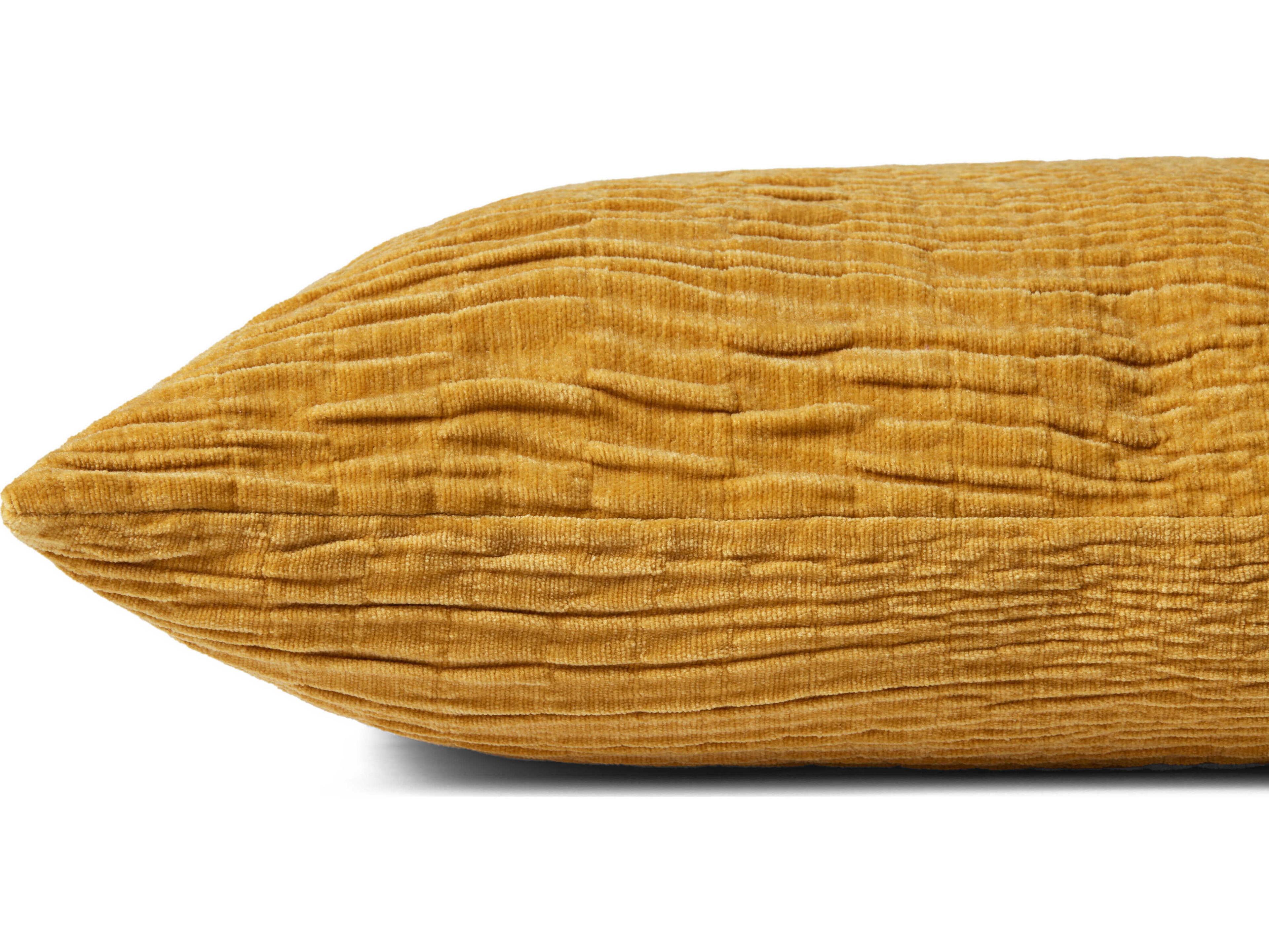 Loloi Rugs Gold 13" x 21" Pillow Cover