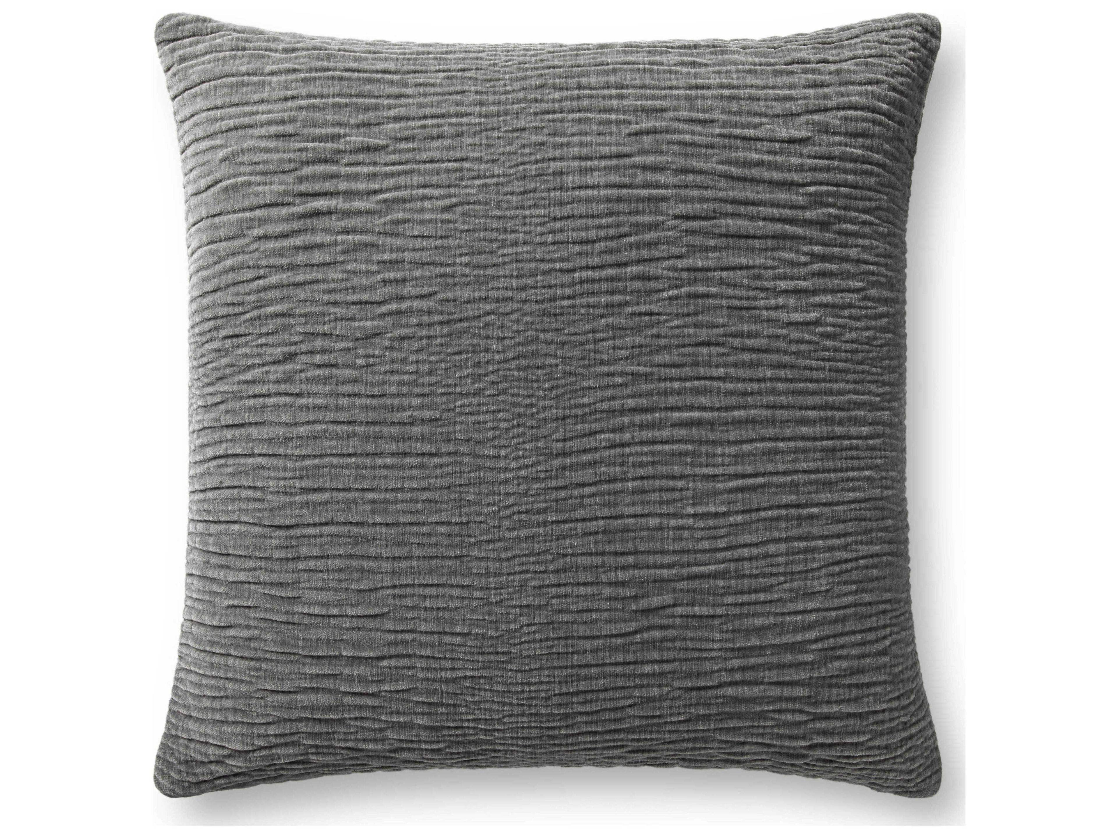 Loloi Rugs Grey 22" x 22" Pillow Cover