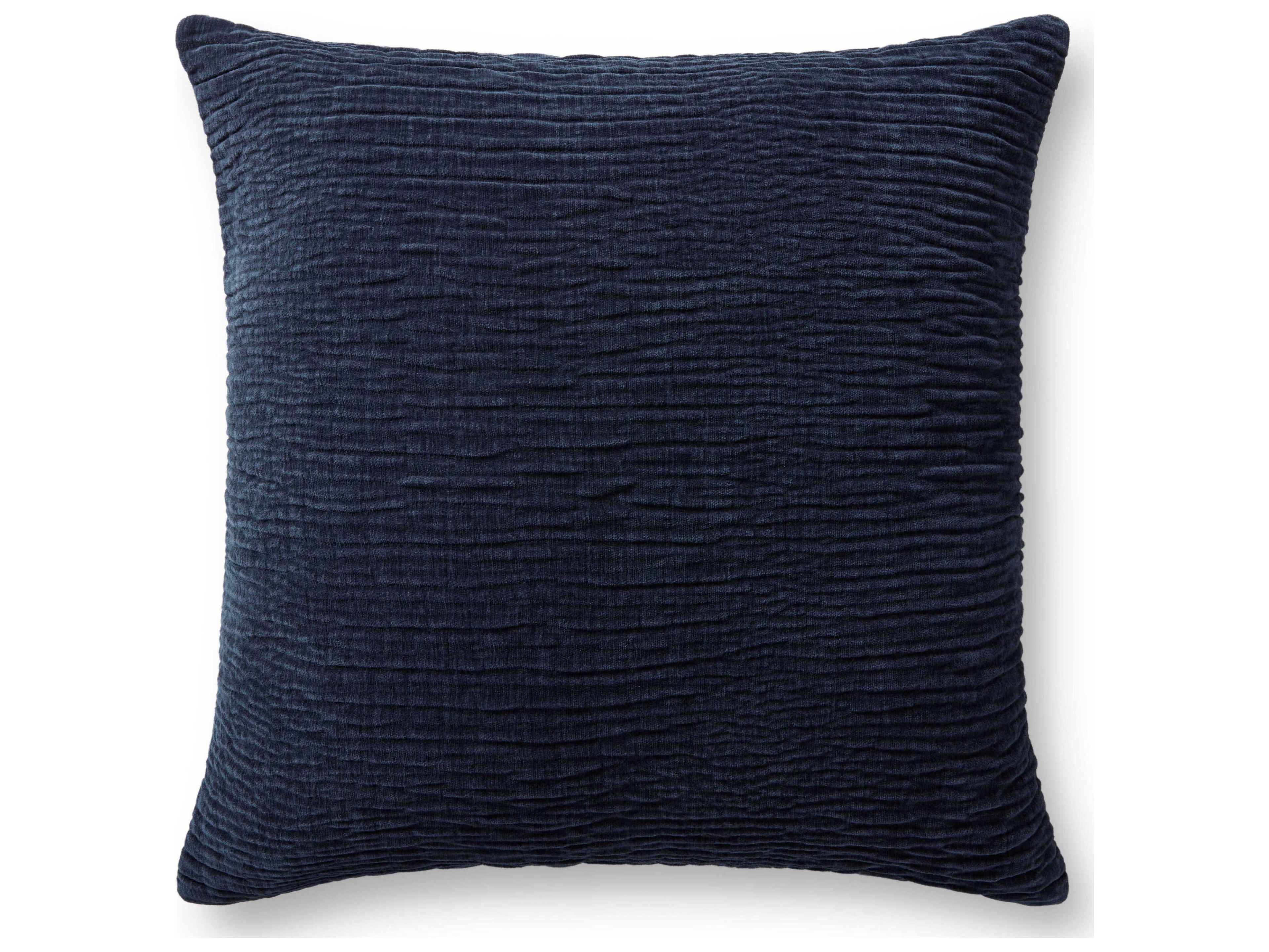 Loloi Rugs Navy 22" x 22" Pillow Cover