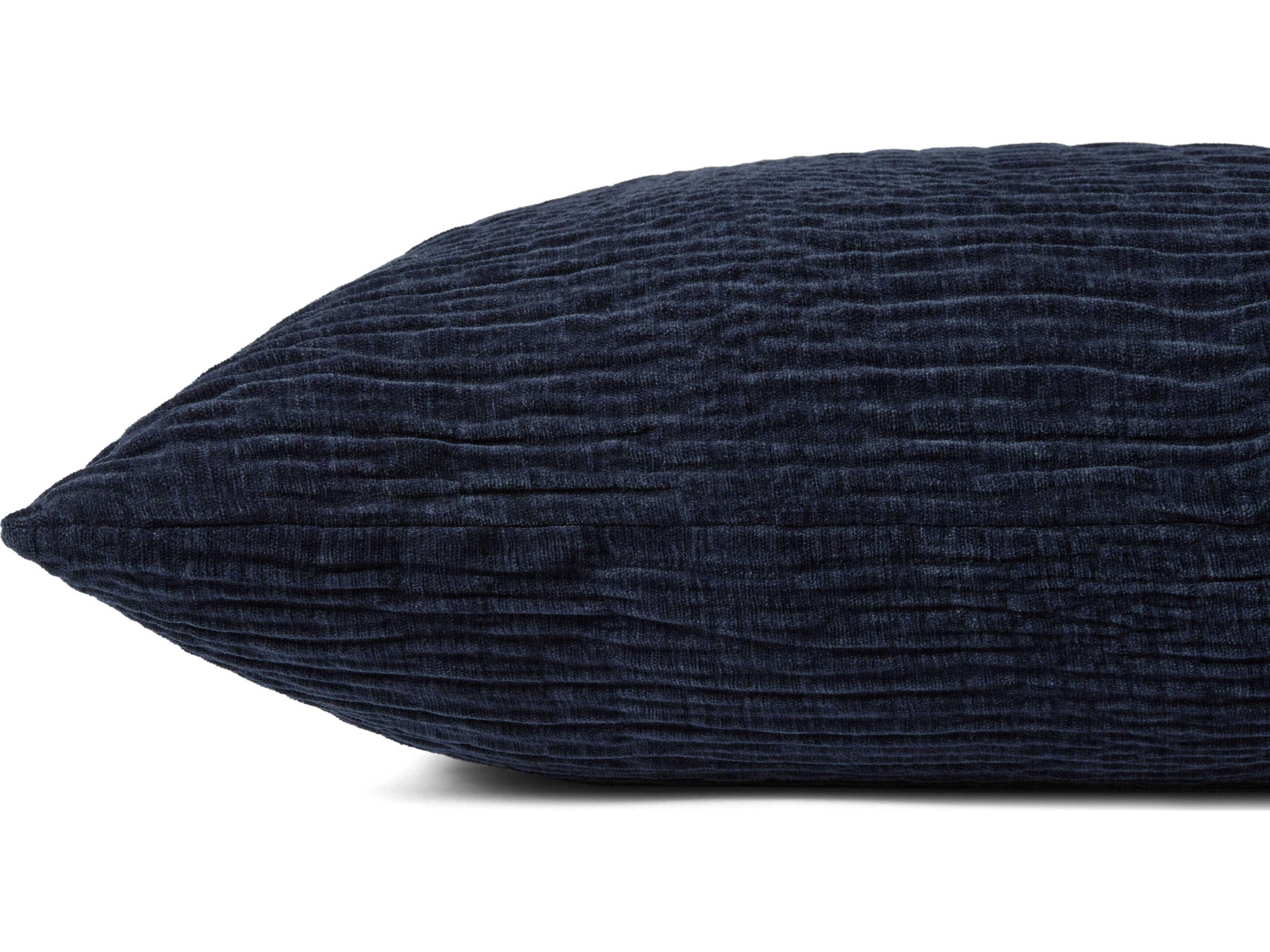 Loloi Rugs Navy 22" x 22" Pillow Cover