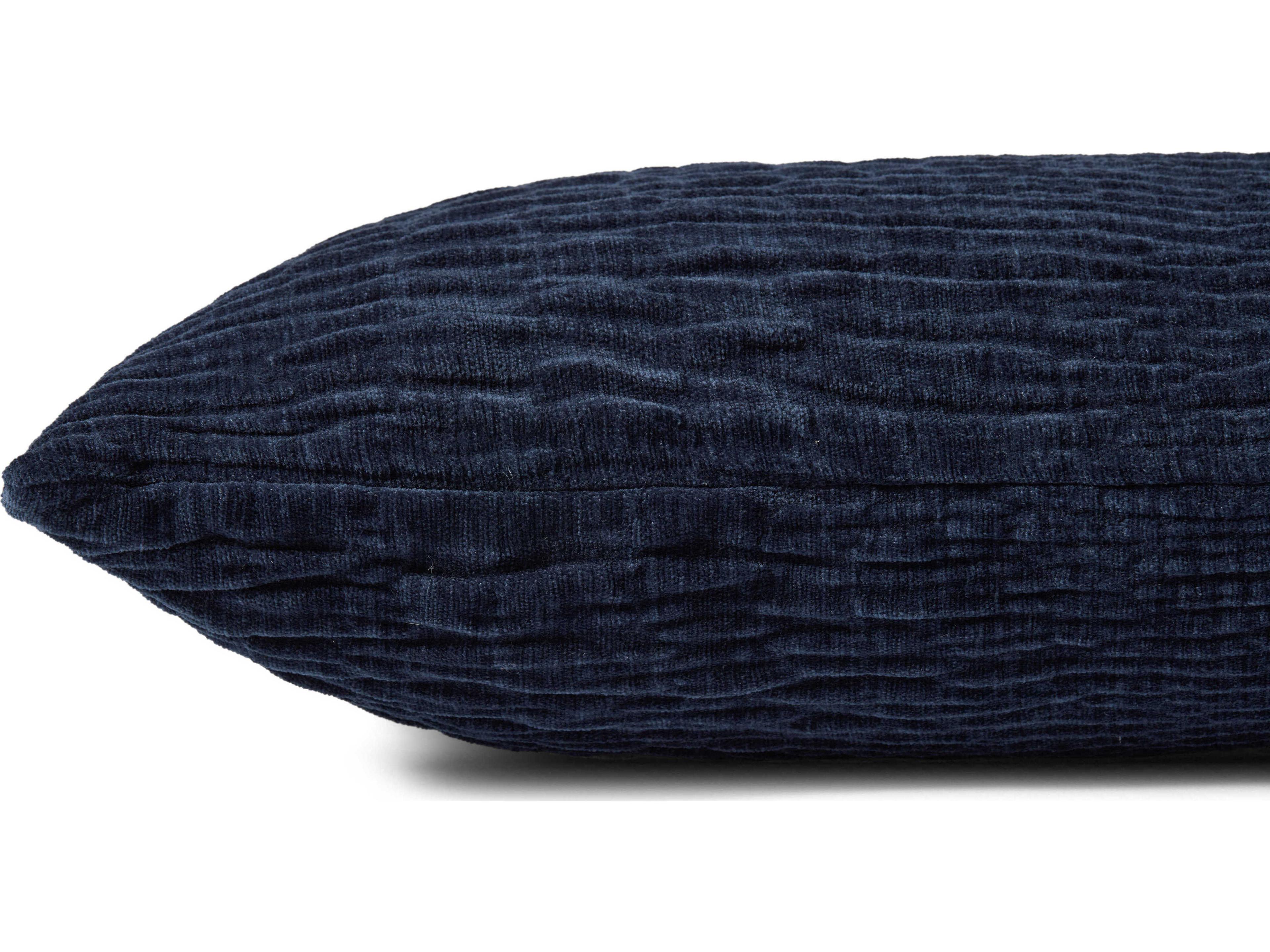 Loloi Rugs Navy 13" x 21" Pillow Cover