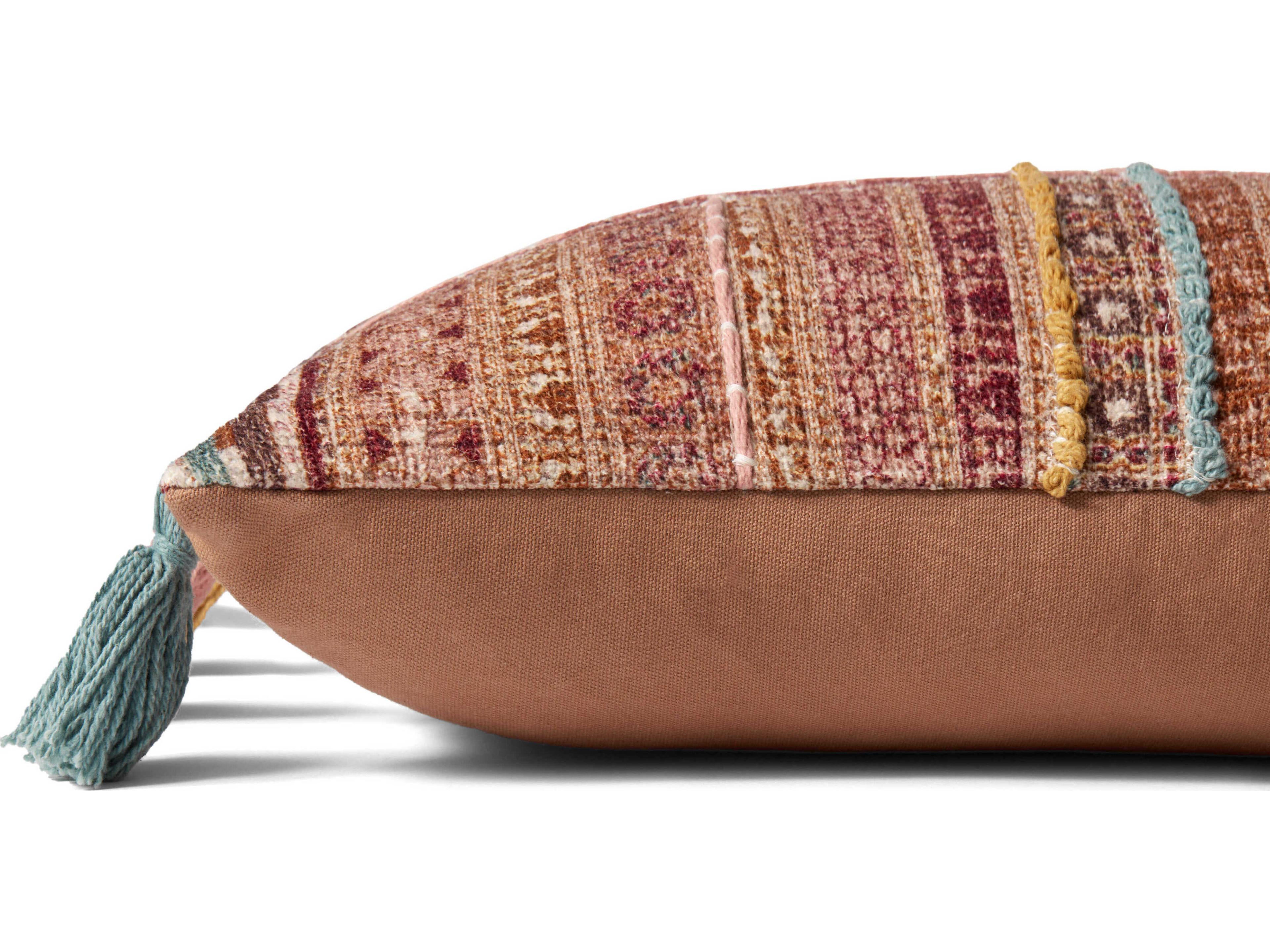 Loloi Rugs Brick / Multi 13" x 35" Pillow