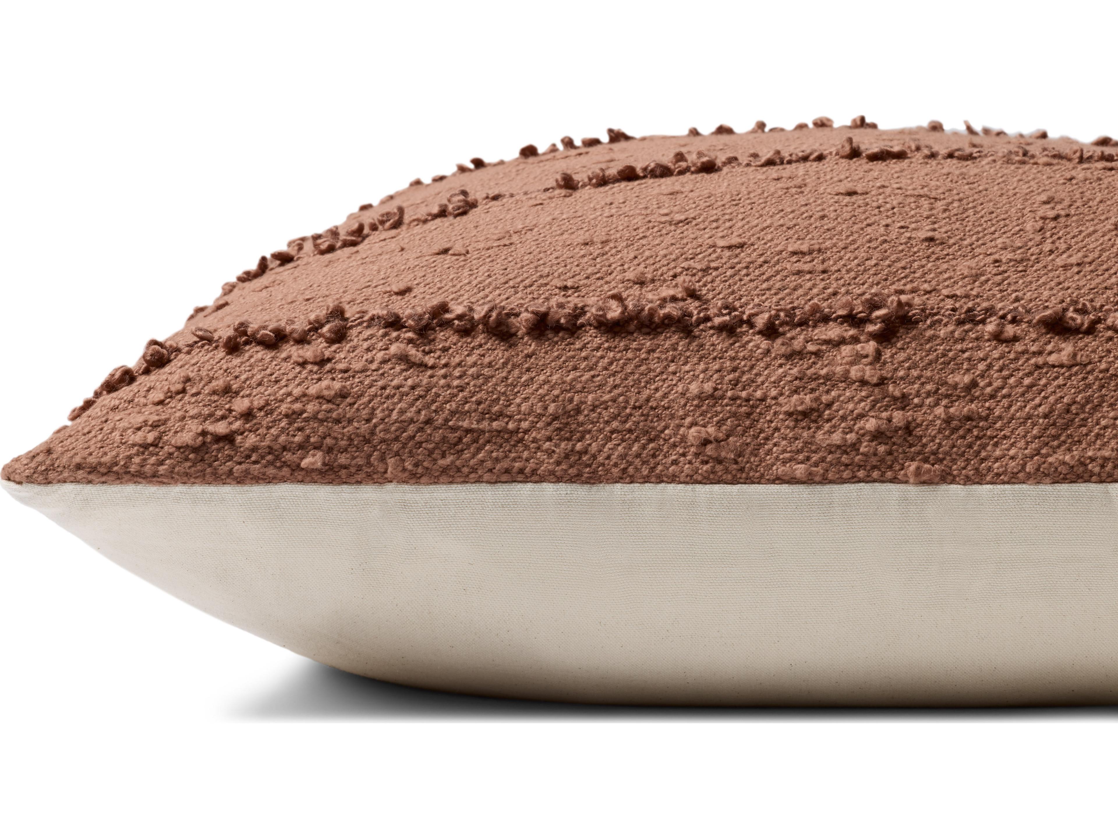 Loloi Rugs Rustic Brown Pillow