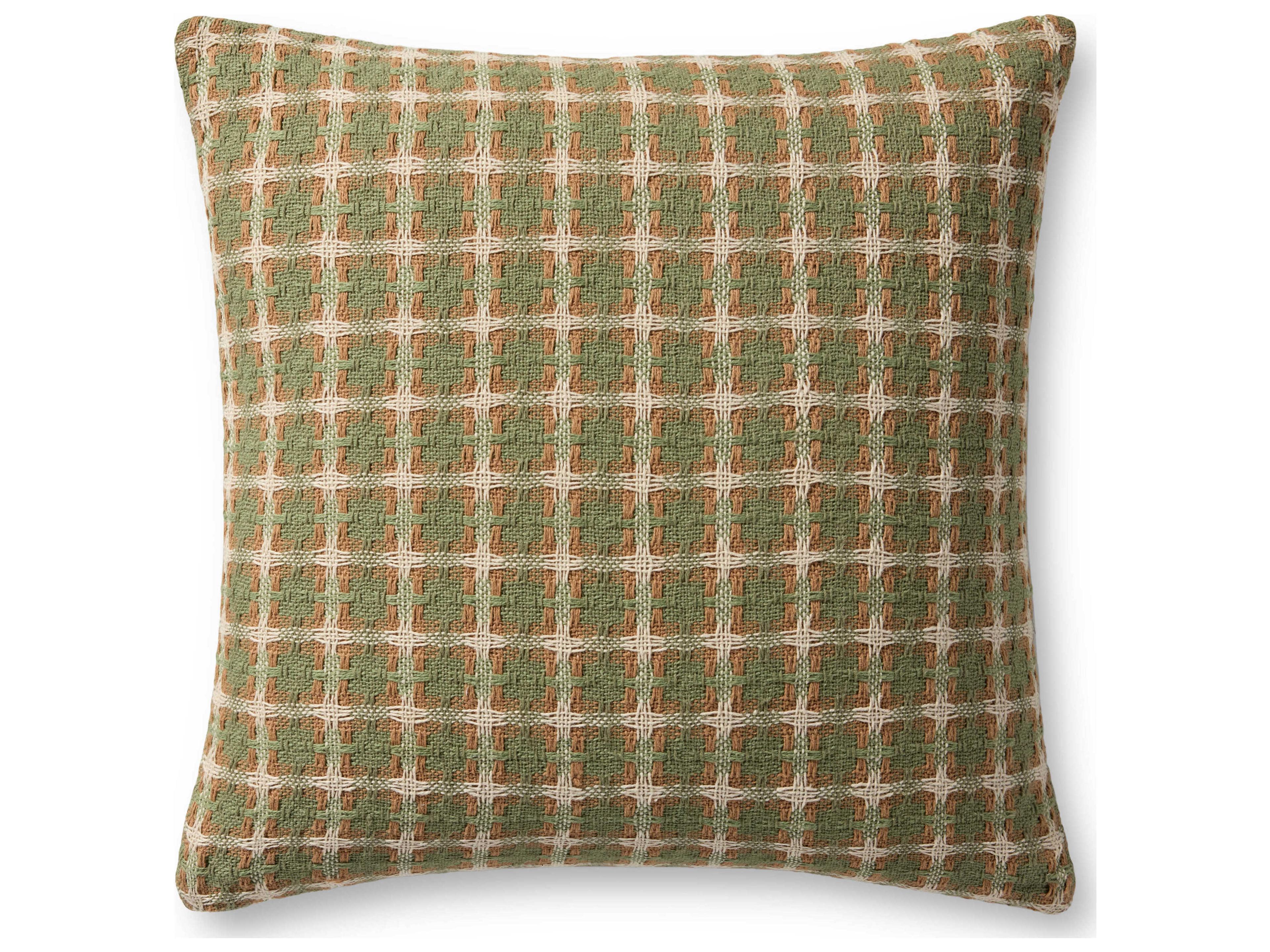 Loloi Rugs Green Multicolored 20" x 20" Pillow