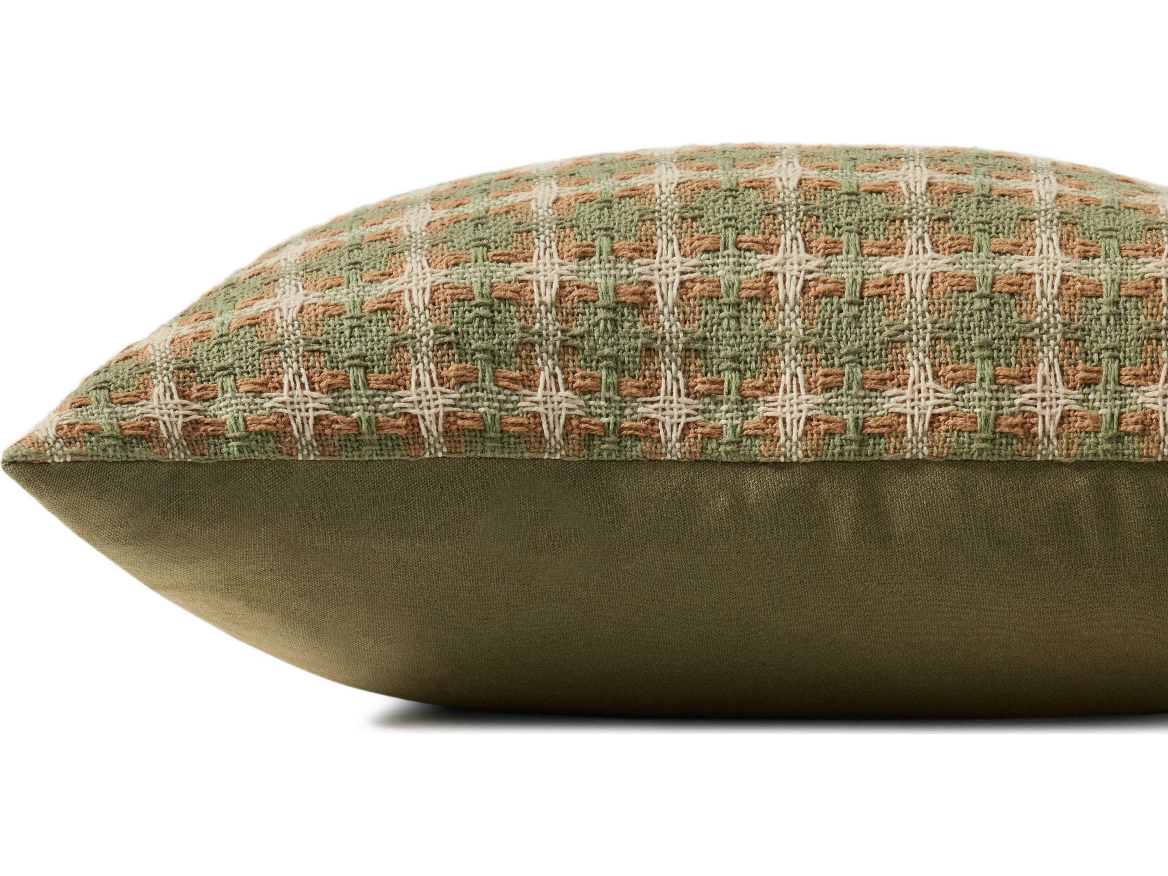 Loloi Rugs Green Multicolored 20" x 20" Pillow