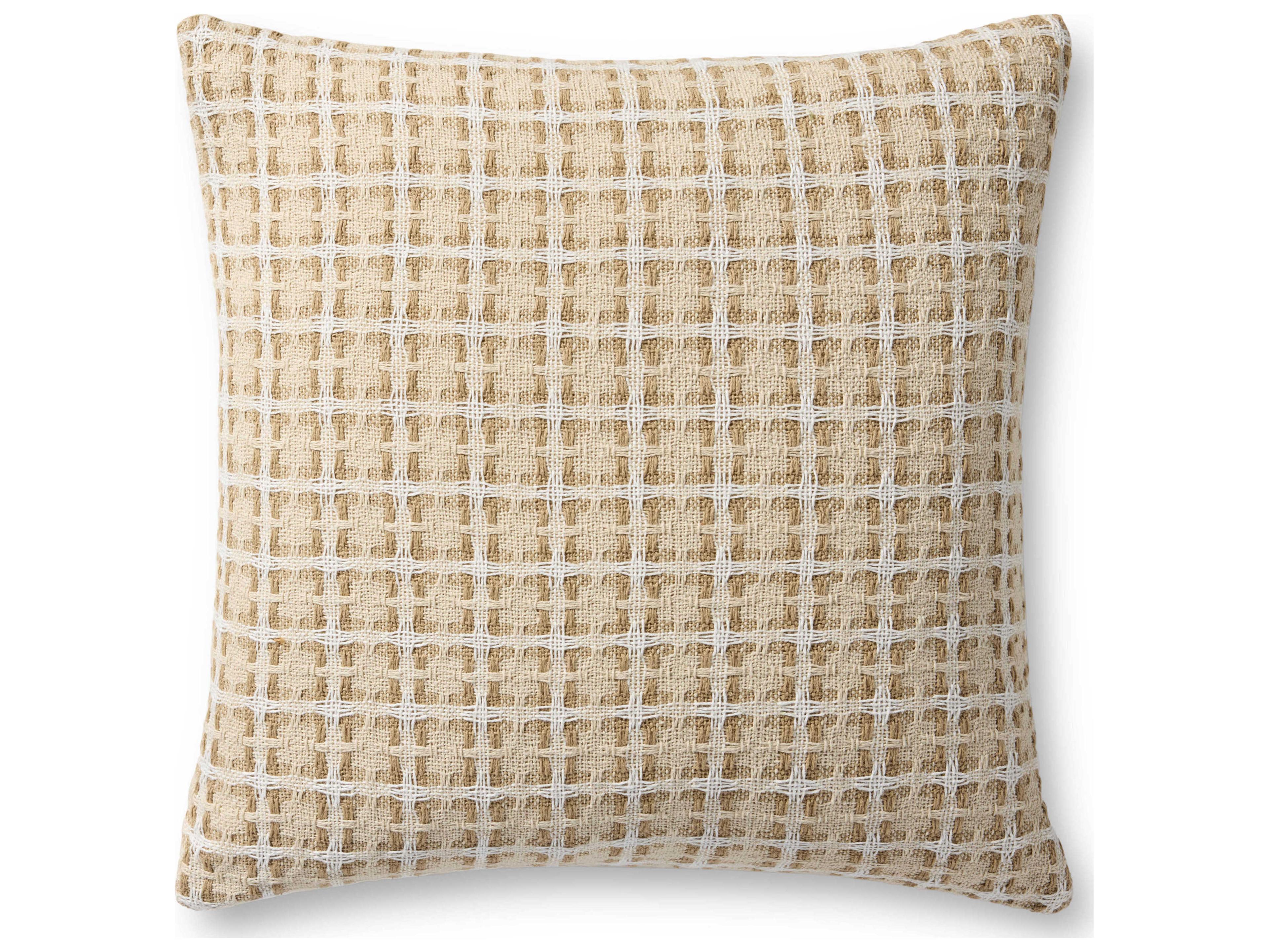 Loloi Rugs Natural Multicolored 20" x 20" Pillow