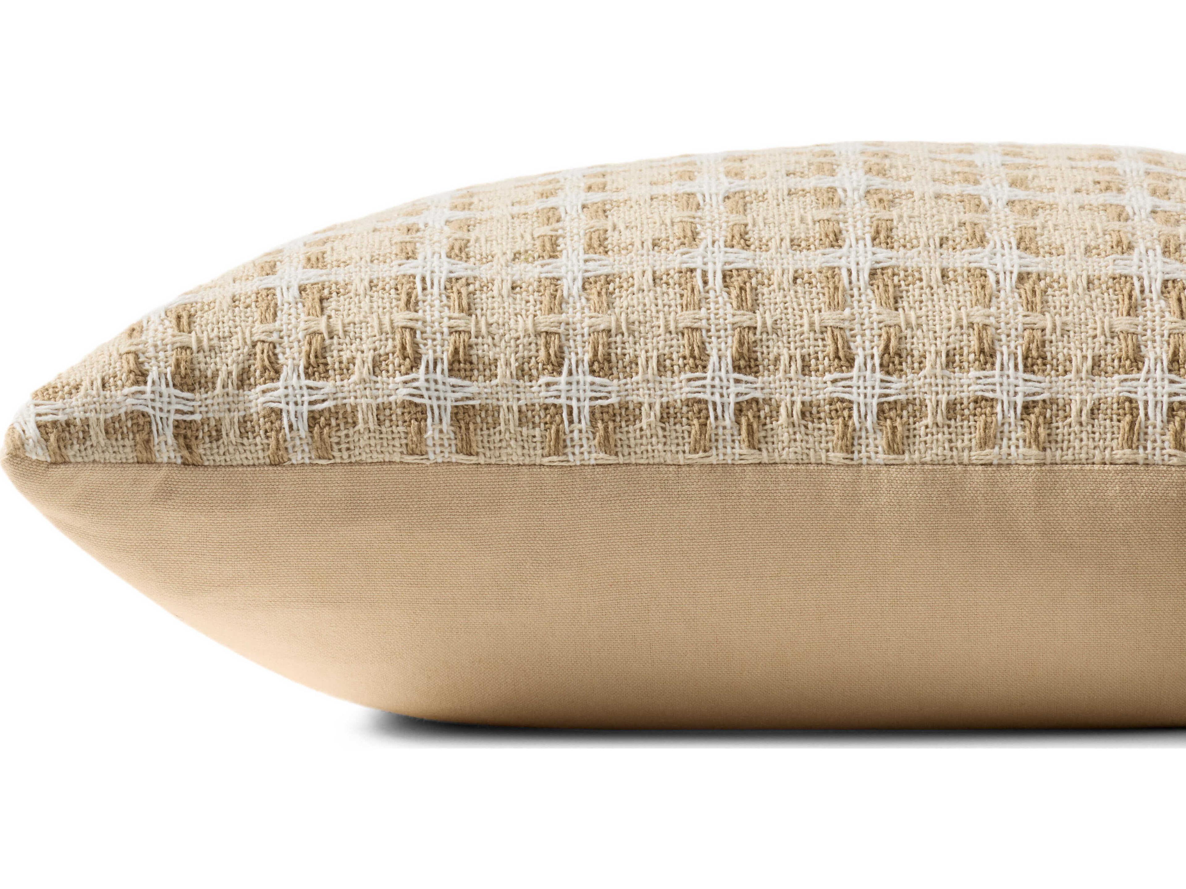 Loloi Rugs Natural Multicolored 20" x 20" Pillow