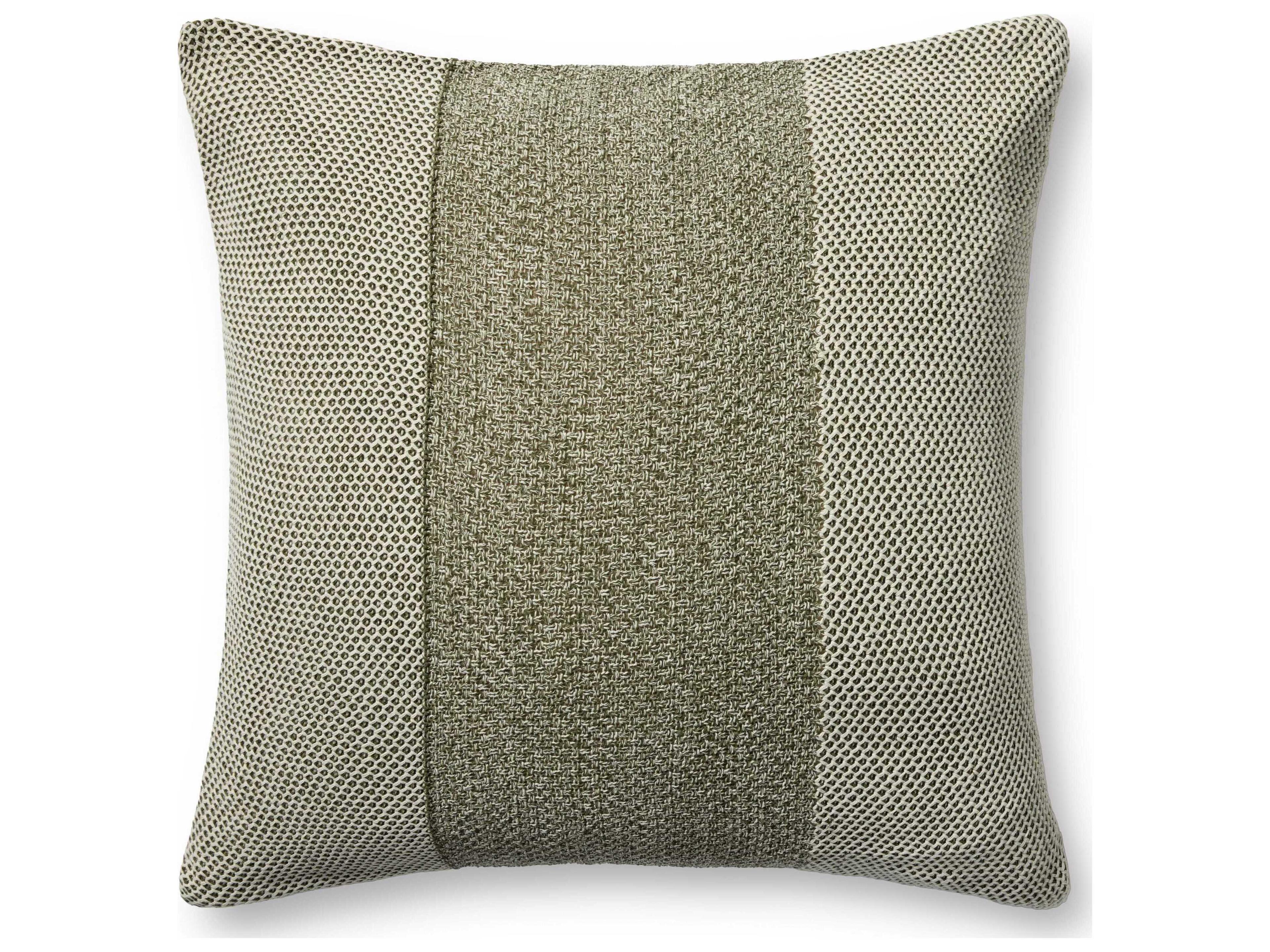 Loloi Rugs Ivory Green 22" x 22" Pillow