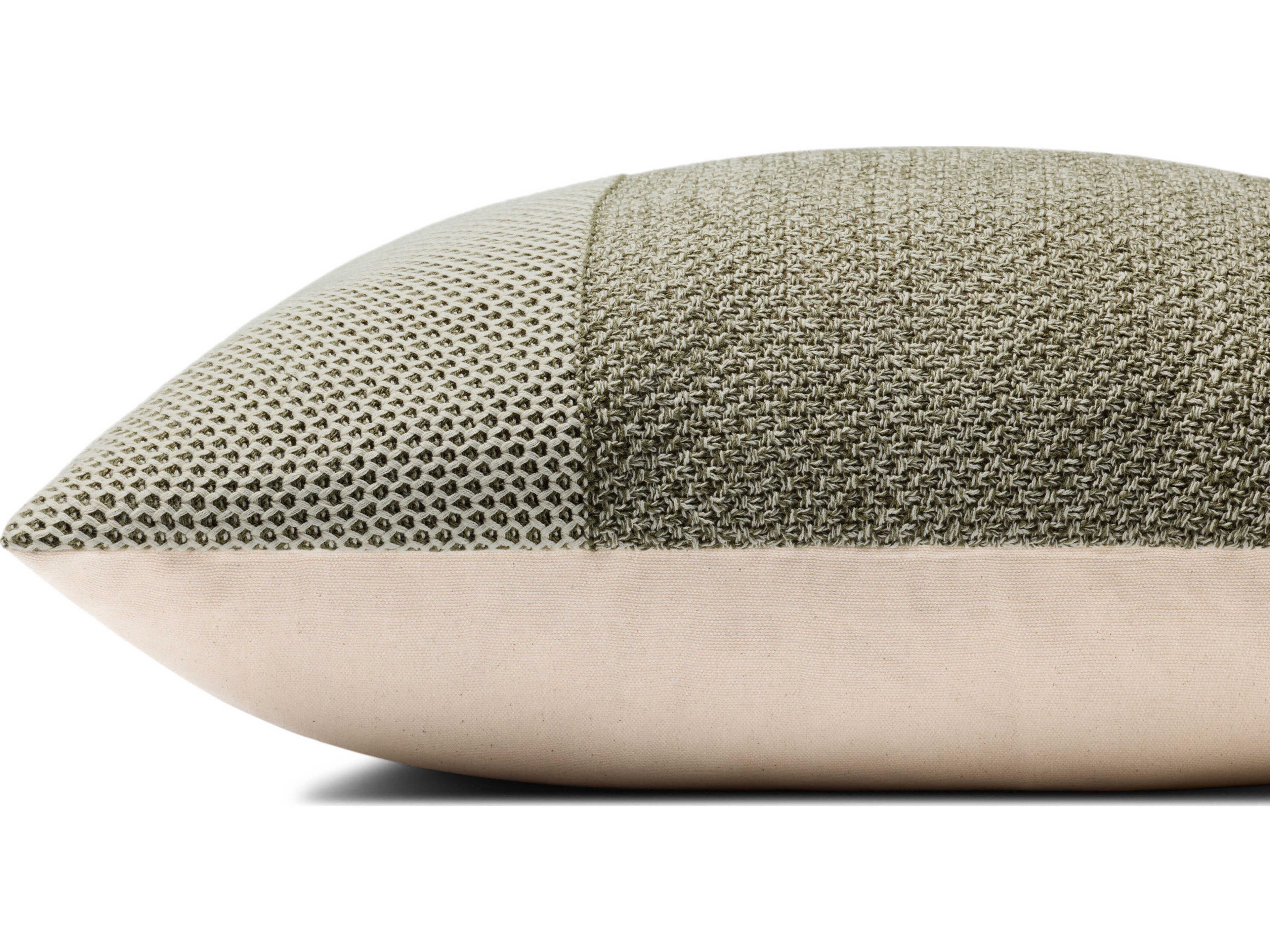 Loloi Rugs Ivory Green 22" x 22" Pillow