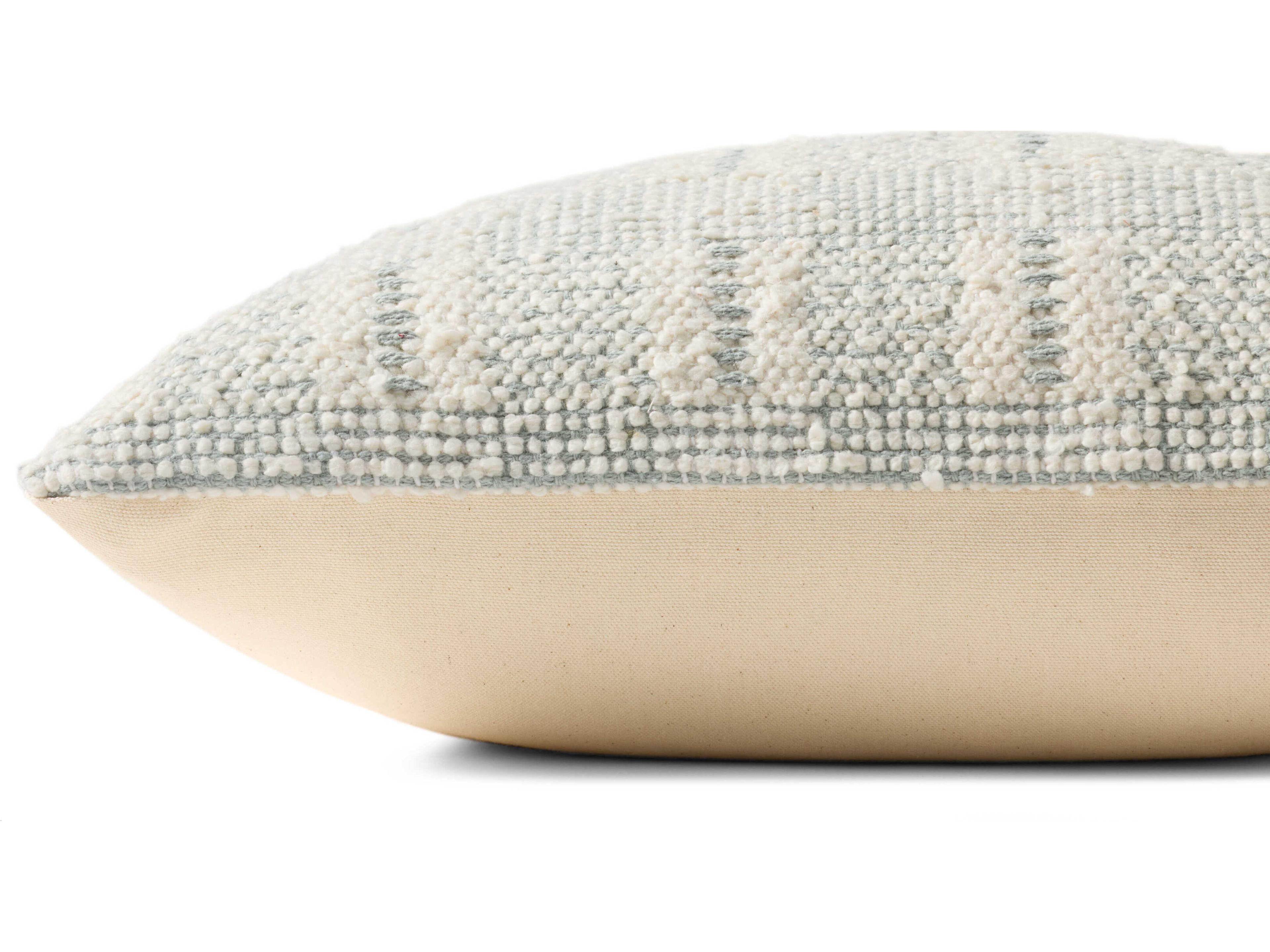 Loloi Rugs Ivory Blue 18" x 18" Pillow