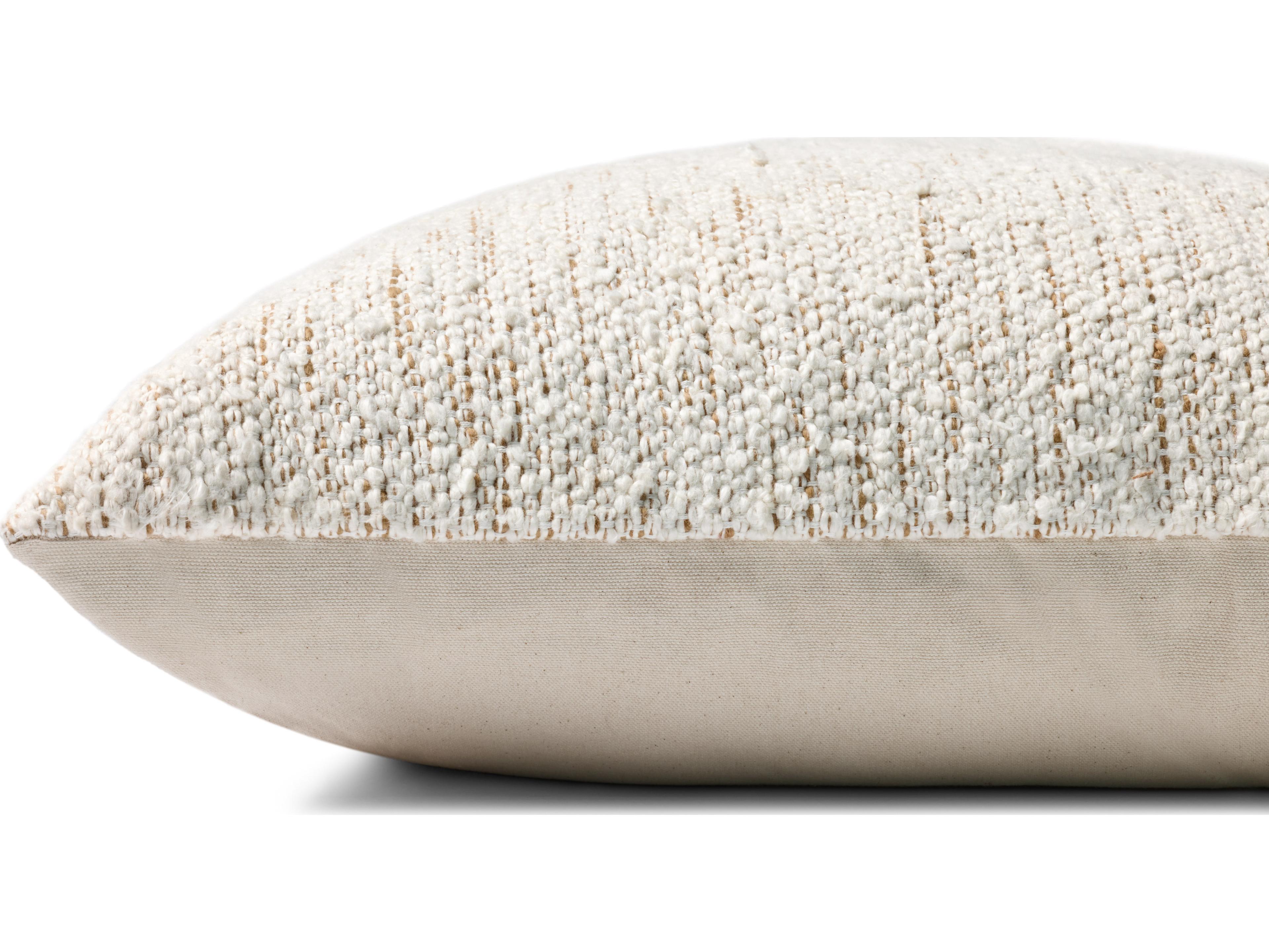 Loloi Rugs Ivory Rustic Brown Pillow