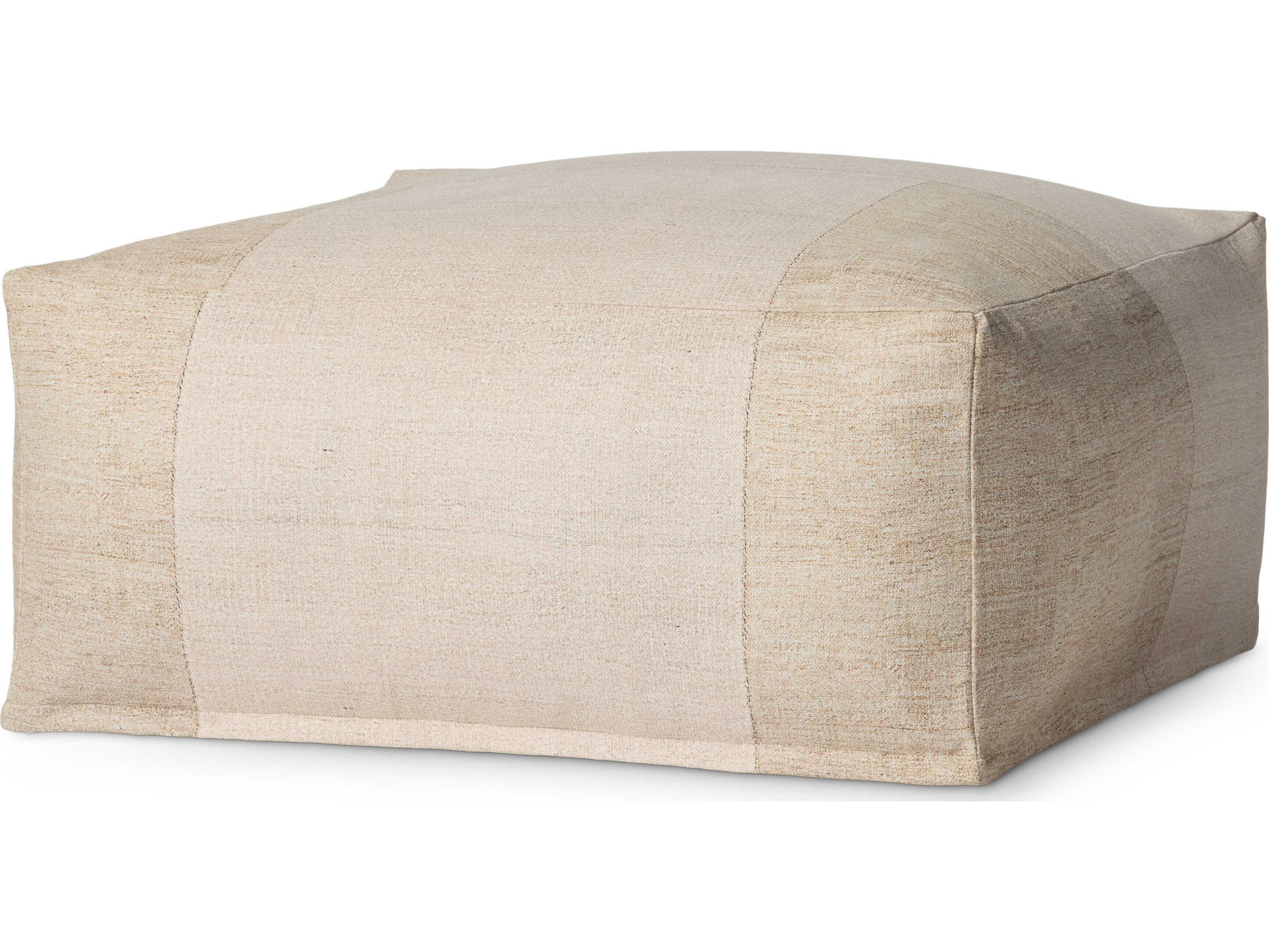 Loloi Rugs Ivory Beige Upholstered Ottoman