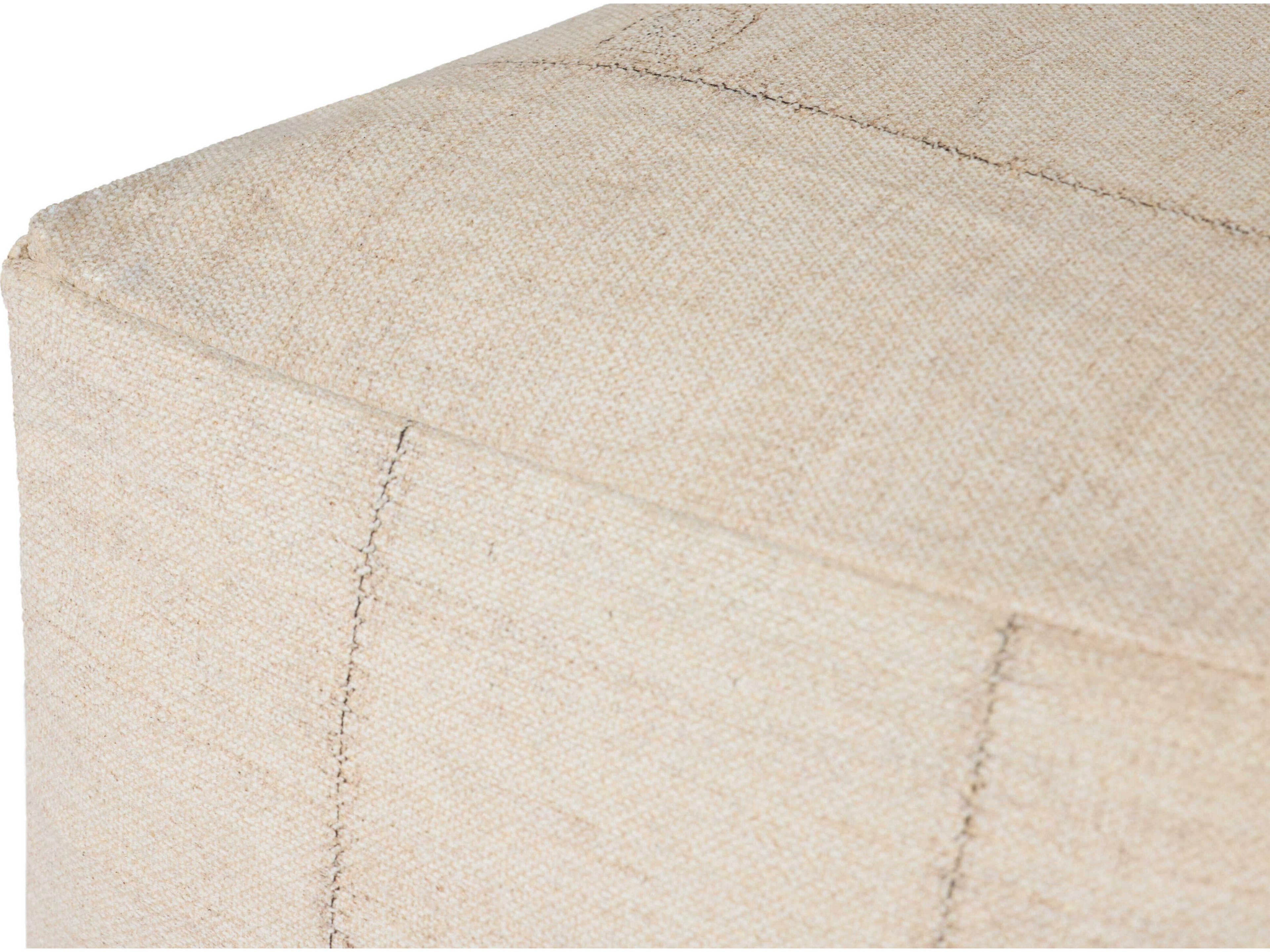 Loloi Rugs Ivory Cream Upholstered Ottoman