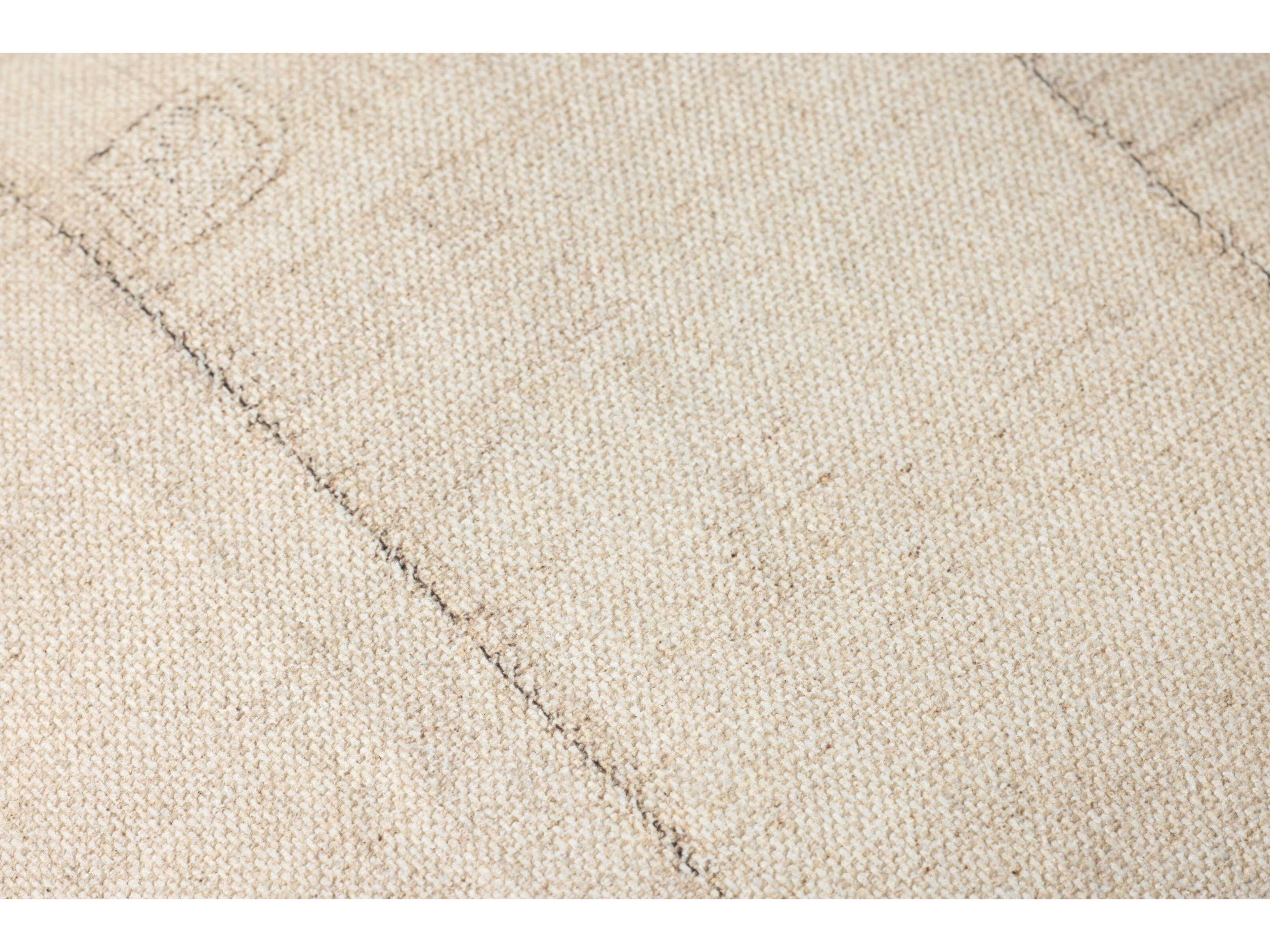 Loloi Rugs Ivory Cream Upholstered Ottoman