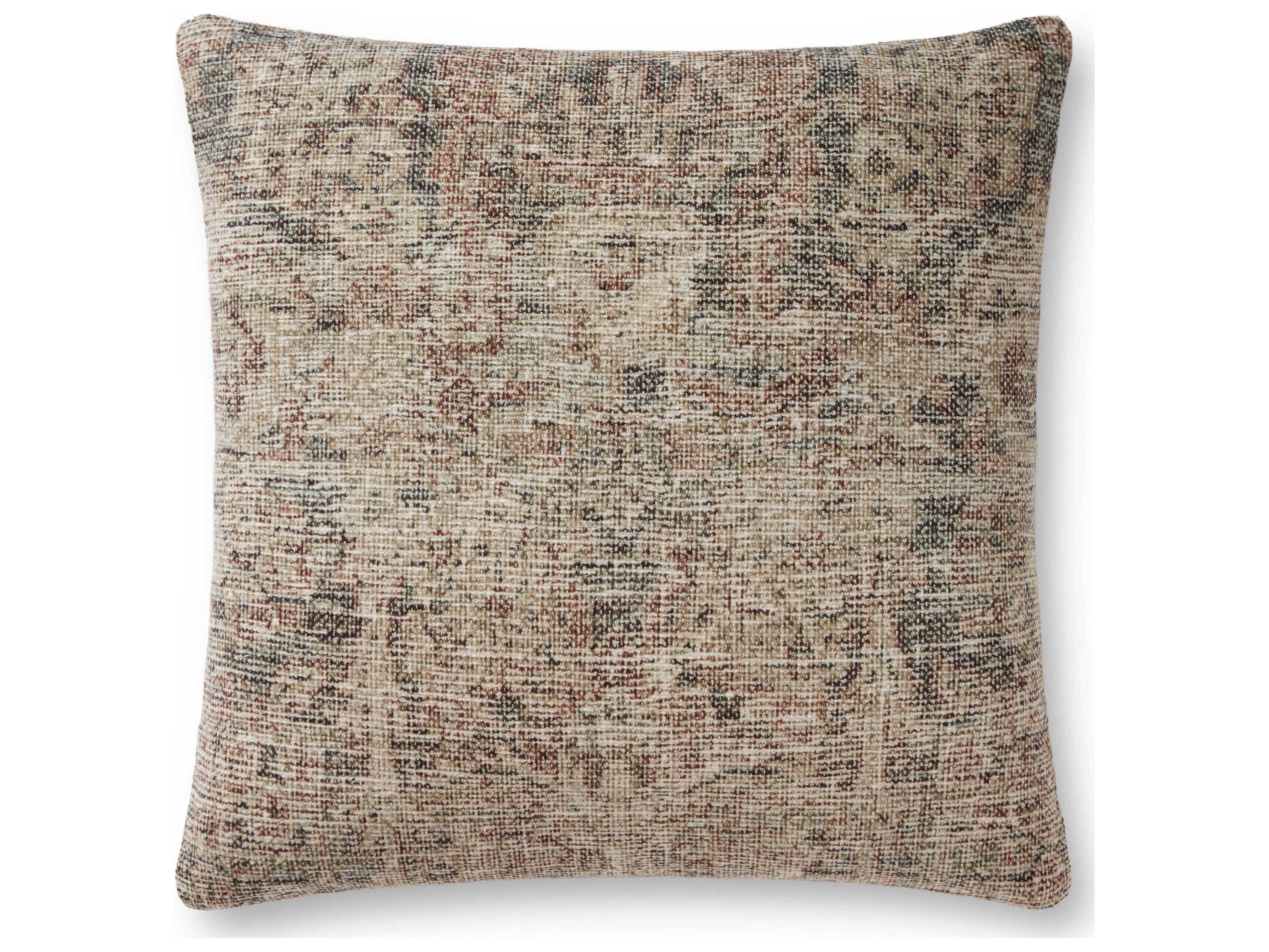 Loloi Rugs Beige / Multi 18" x 18" Pillow