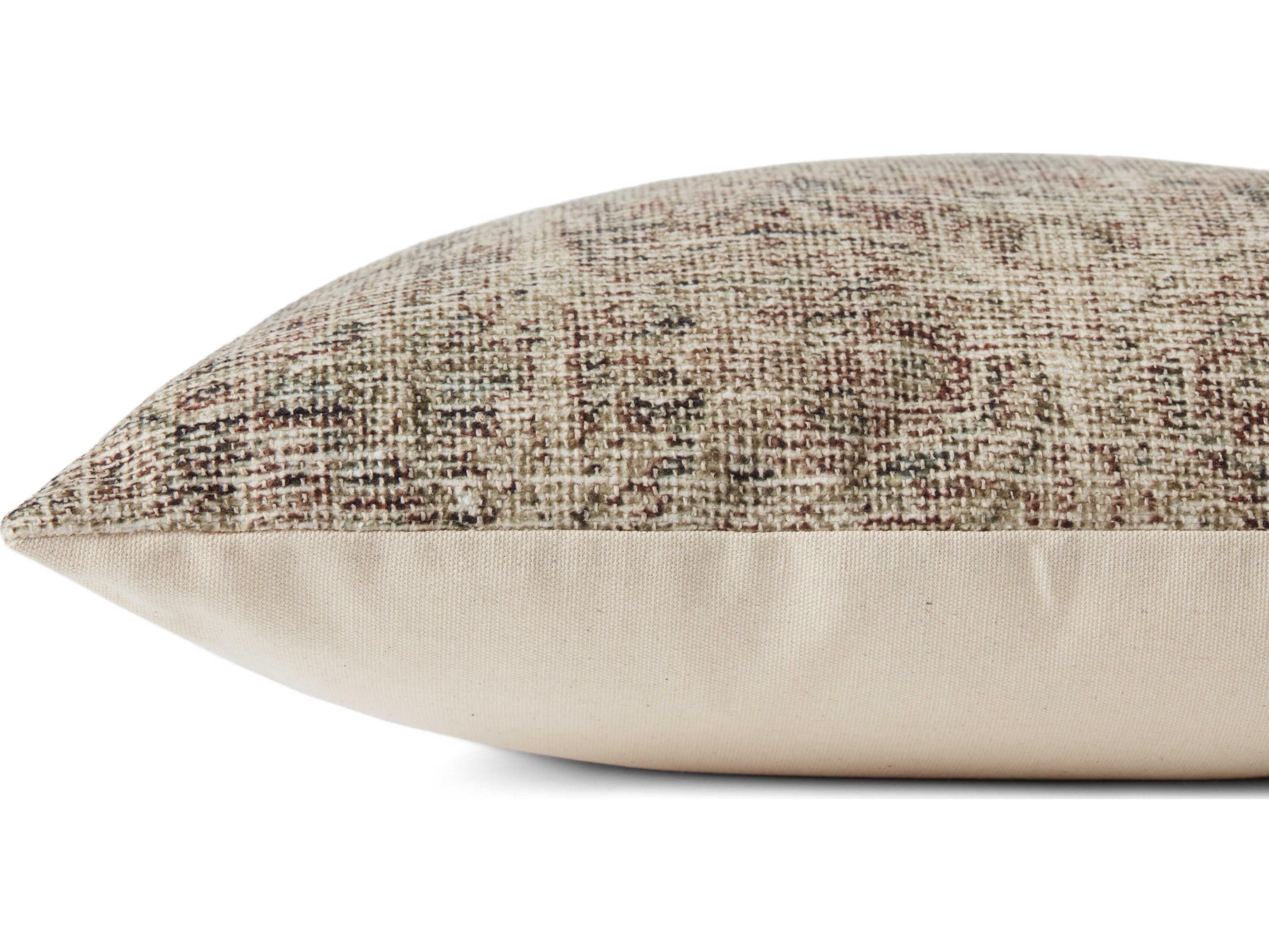 Loloi Rugs Beige / Multi 18" x 18" Pillow